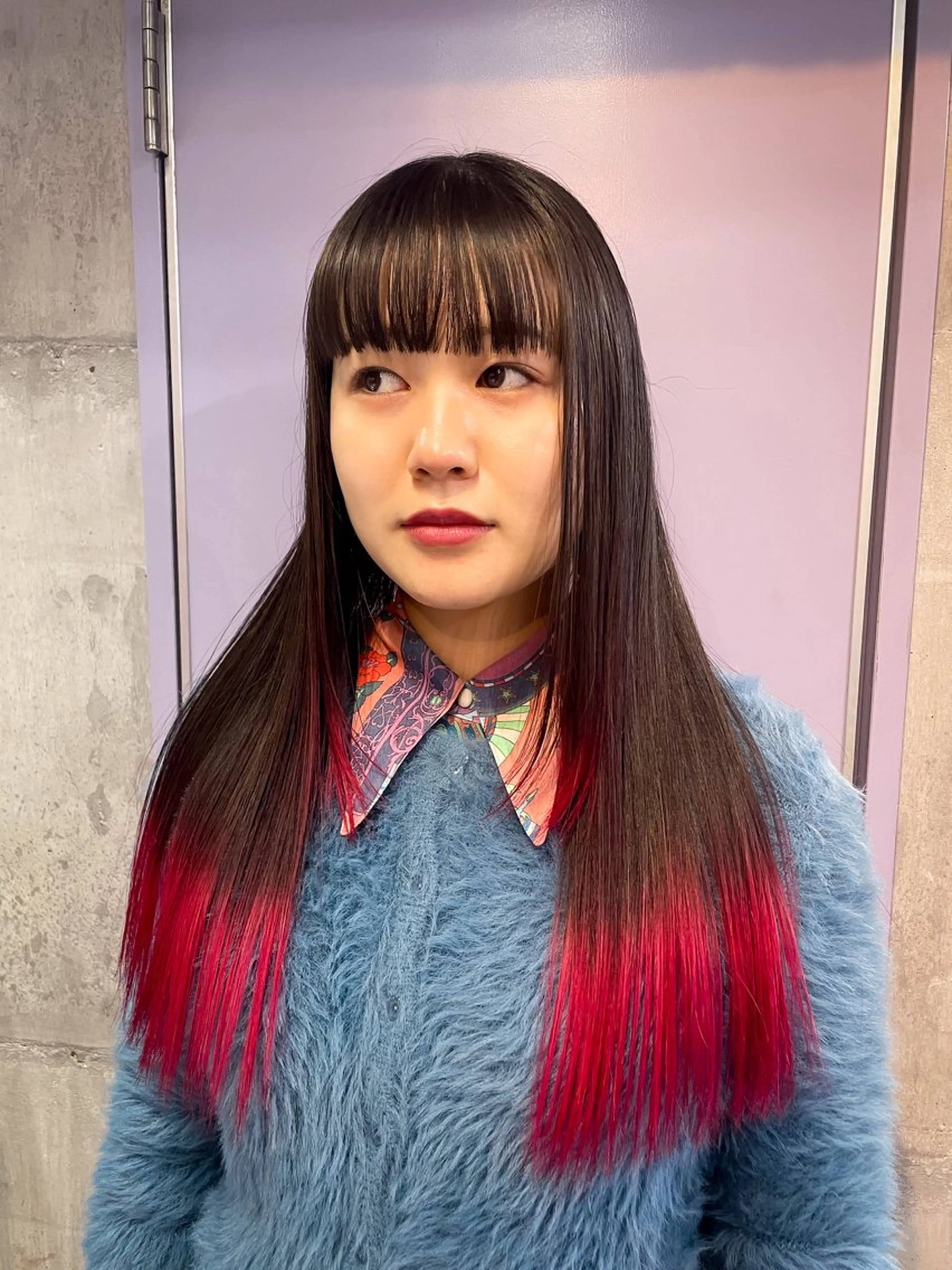 ロング ヘアカラー ハイトーン/ブリーチ /ウルフ⛓️MAKIのヘアスタイル