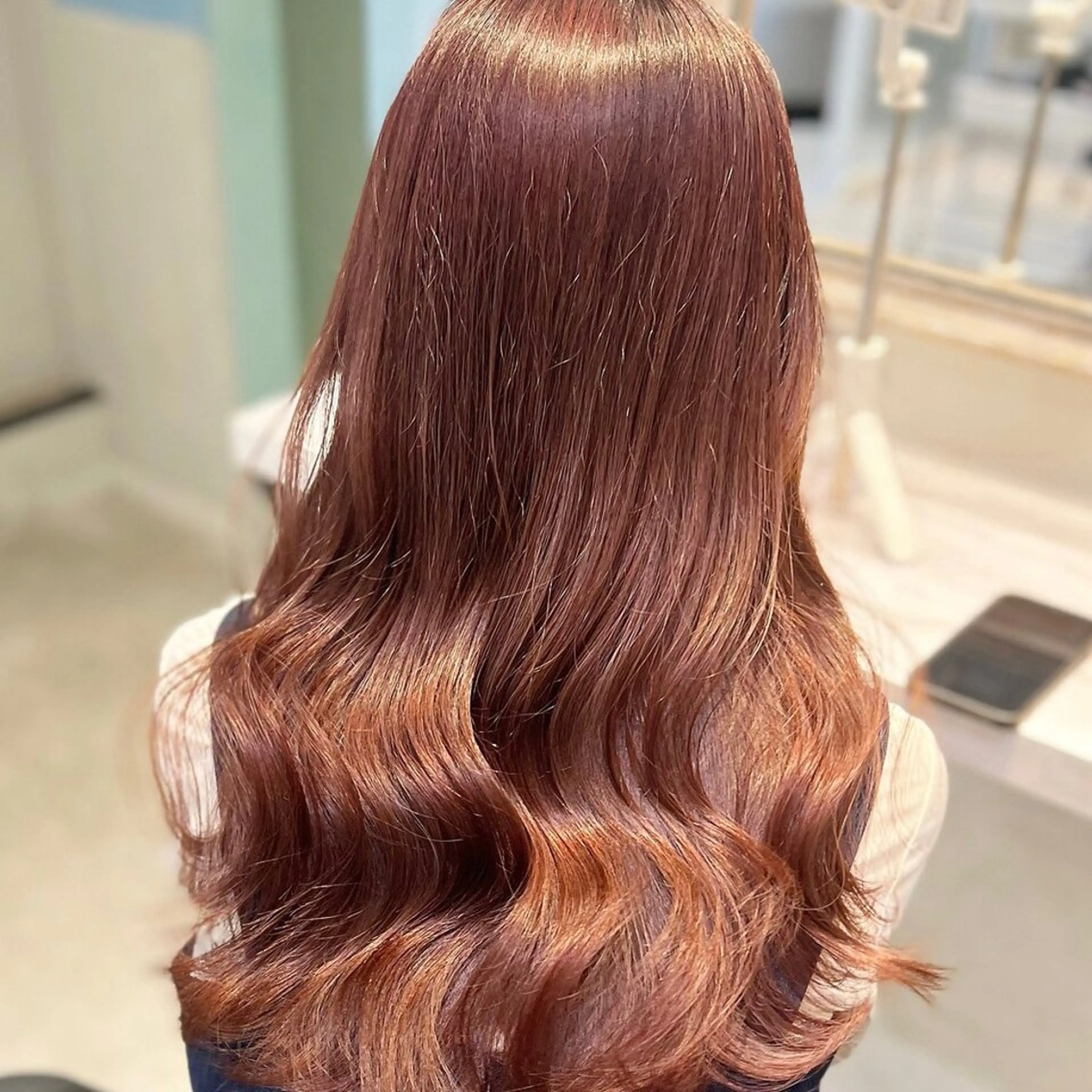 ロング カラー ブリーチ ハイトーンカラー オレンジ ロング 💖ブリーチ/暖色 𝐘𝐮𝐢💖のヘアスタイル