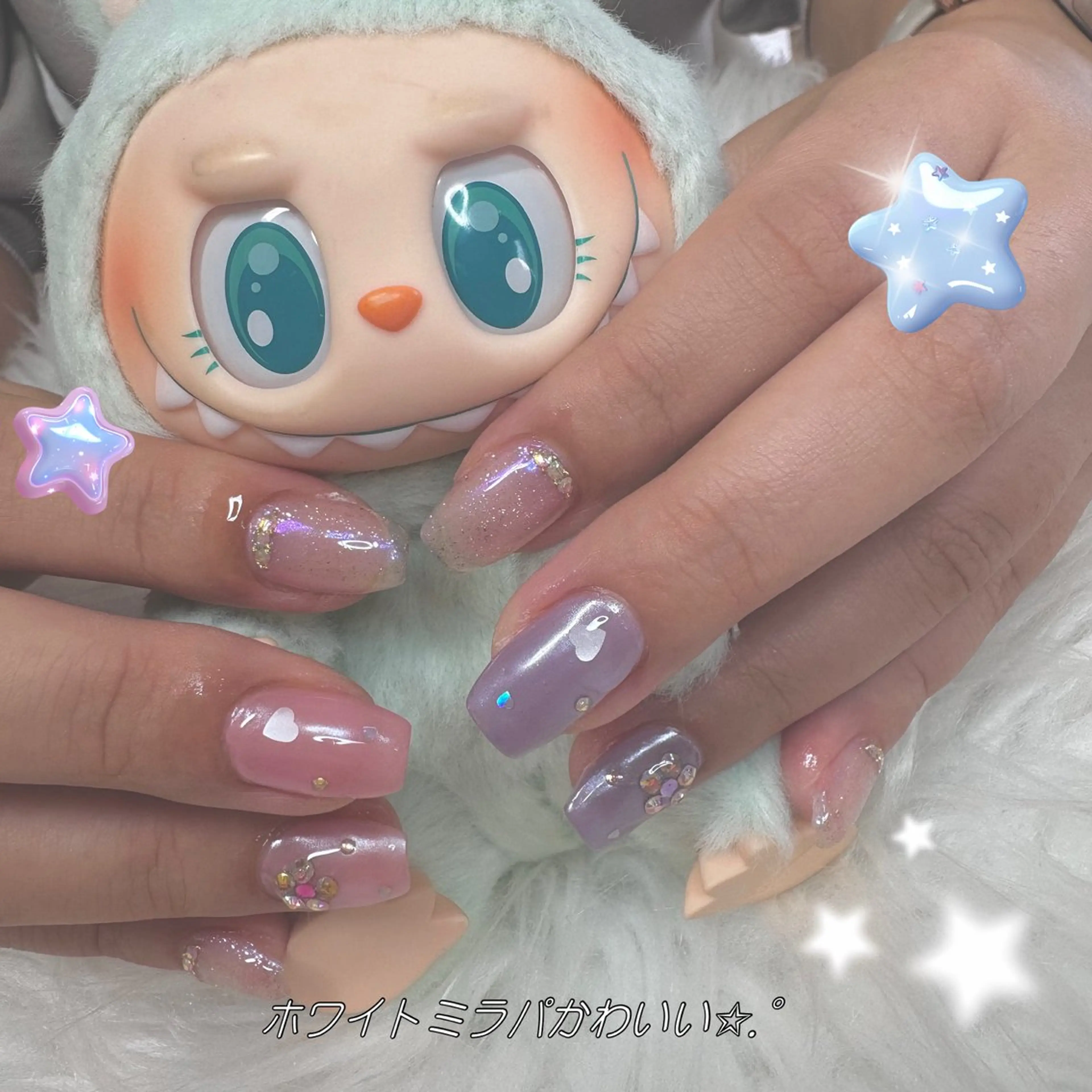 ネイル ハンドネイル La neige* yuki 🥯🍑のネイルデザイン