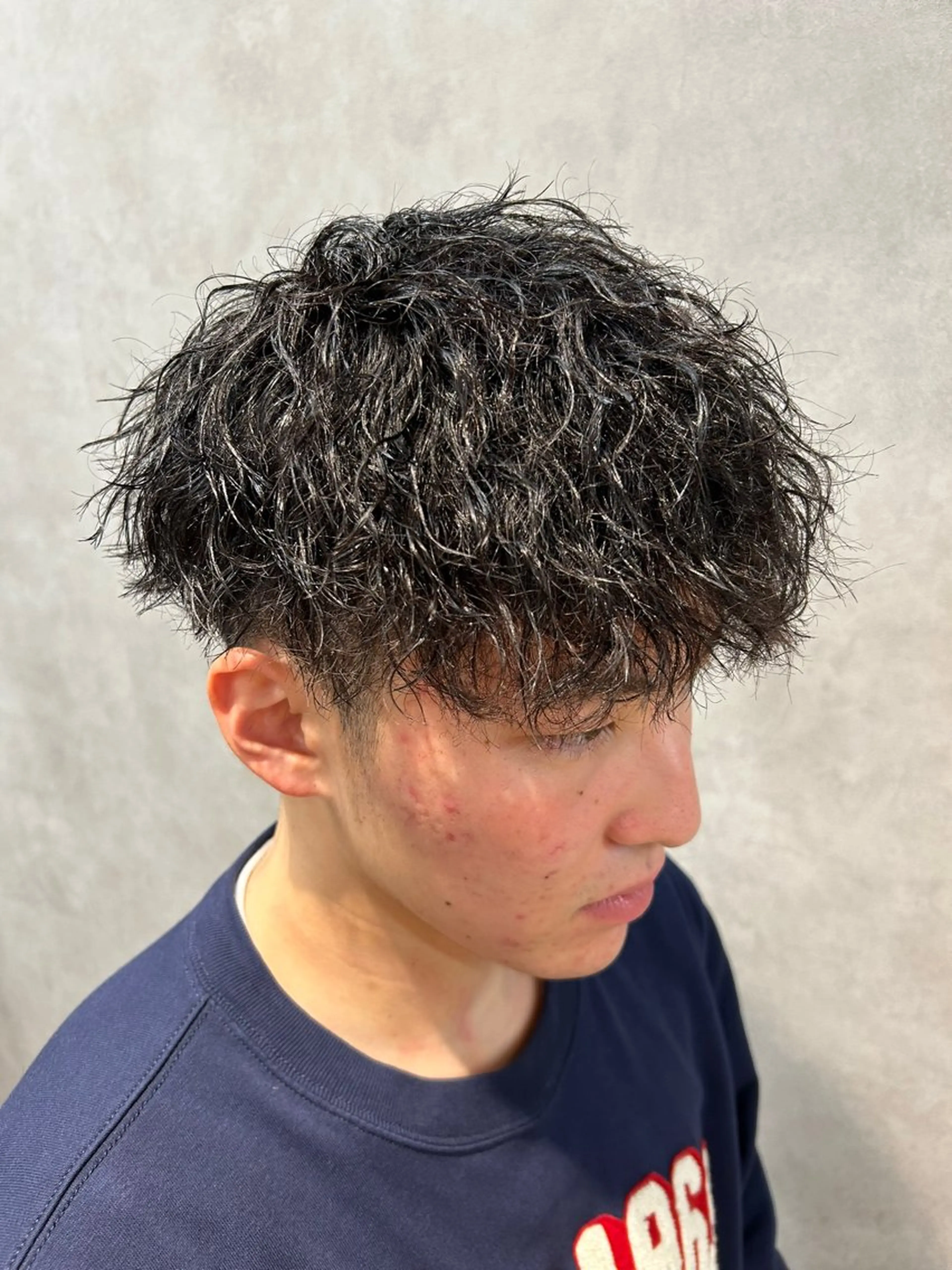 ミディアム パーマ メンズ 🔥メンズ特化🔥 塩拓巳のヘアスタイル