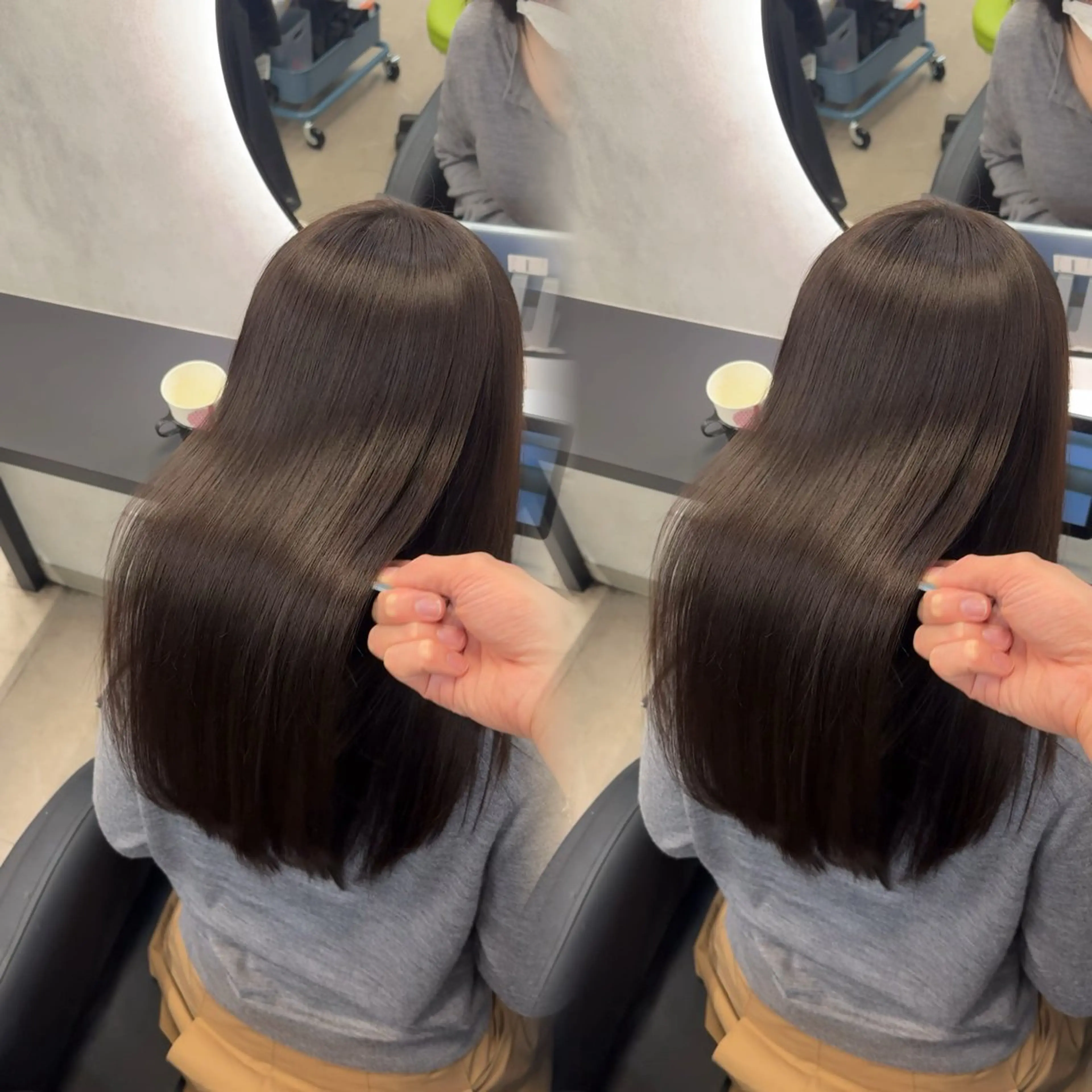 ロング カラー ヘアアレンジ カット 縮毛矯正 トリートメント 新宿 /髪質改善/ 縮毛矯正/ヒュウガのヘアスタイル