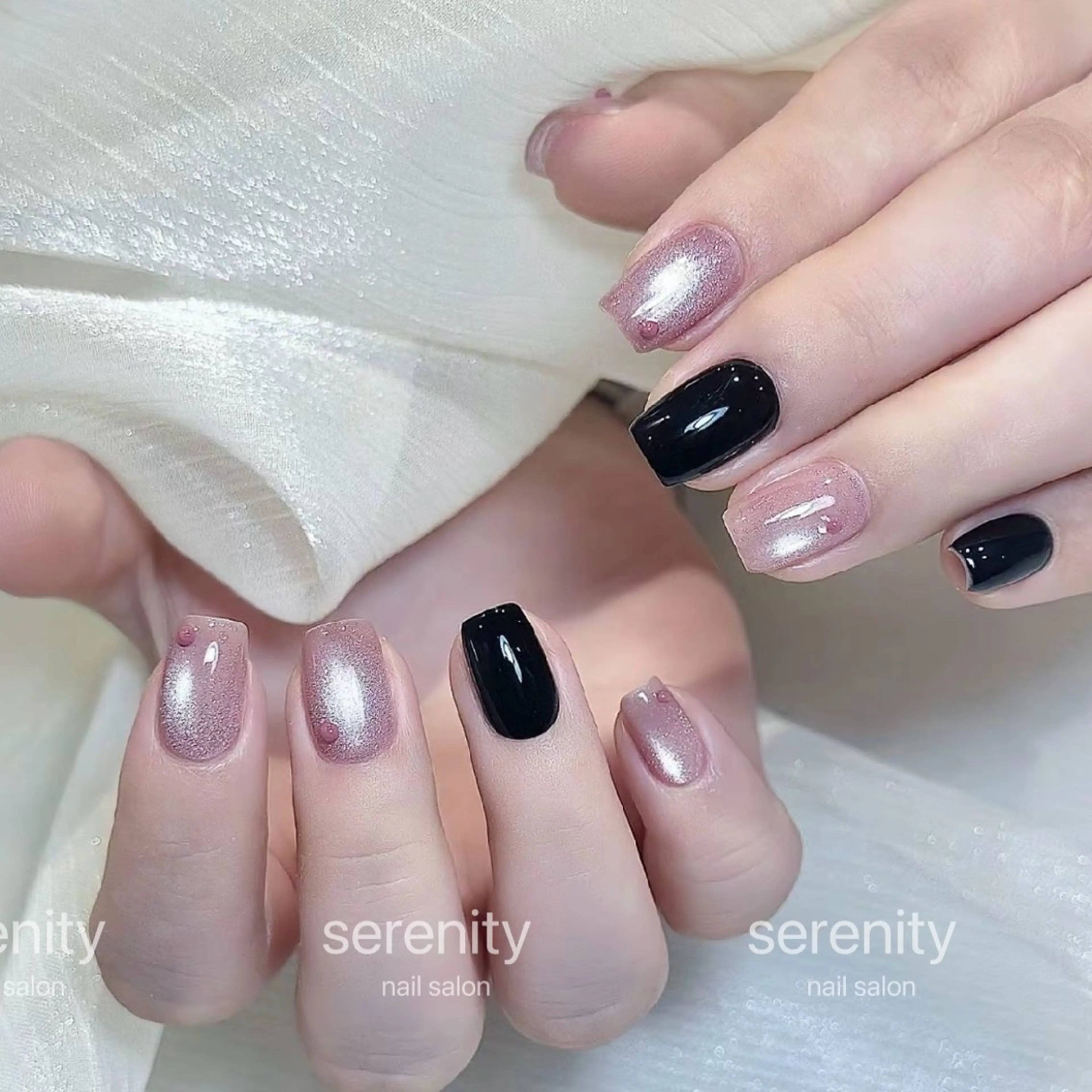 ネイル ハンドネイル ハンドケア ✨Serenity ワンホンネイルのネイルデザイン