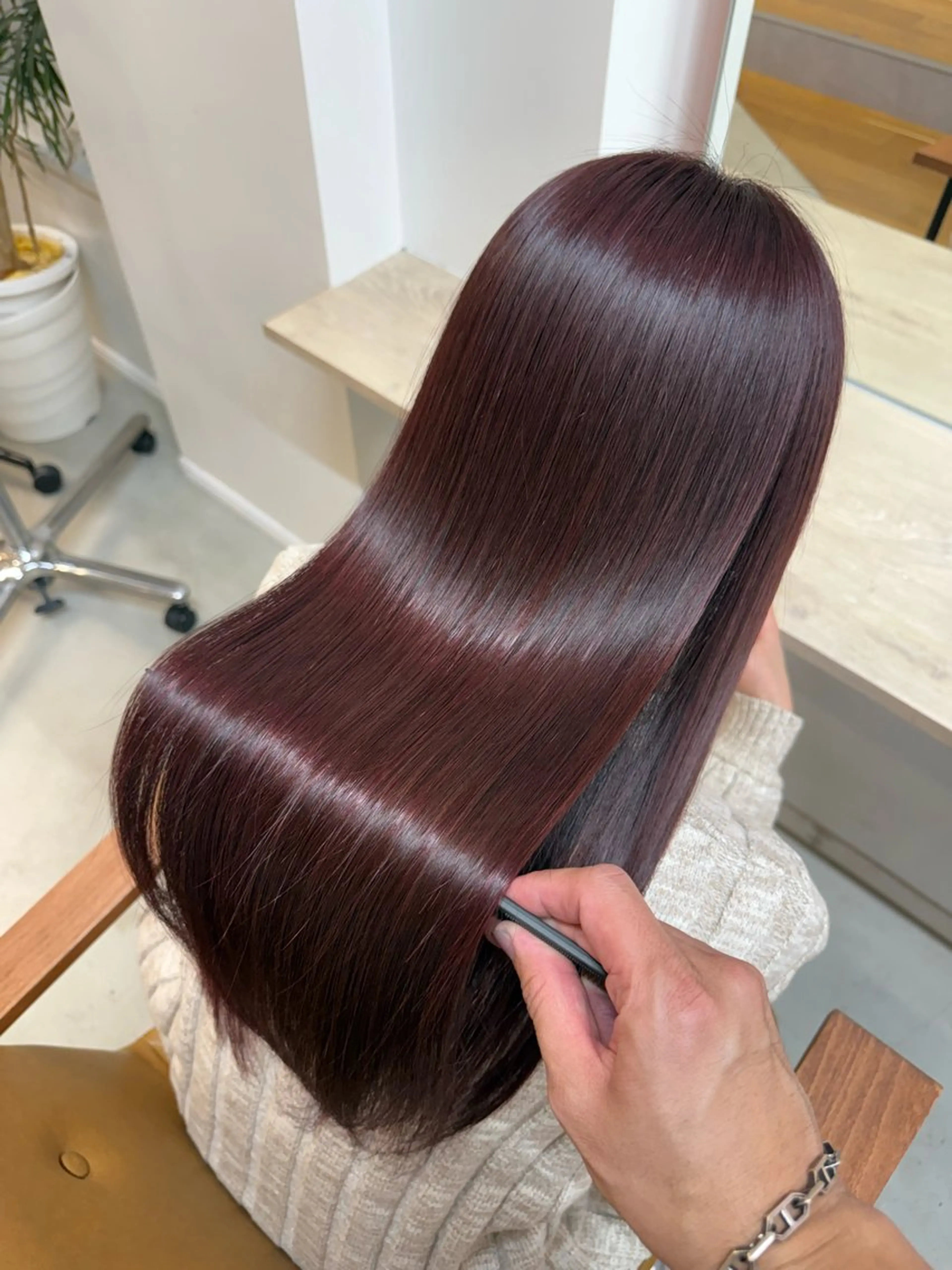 ロング カラー 吉田 裕太朗のヘアスタイル