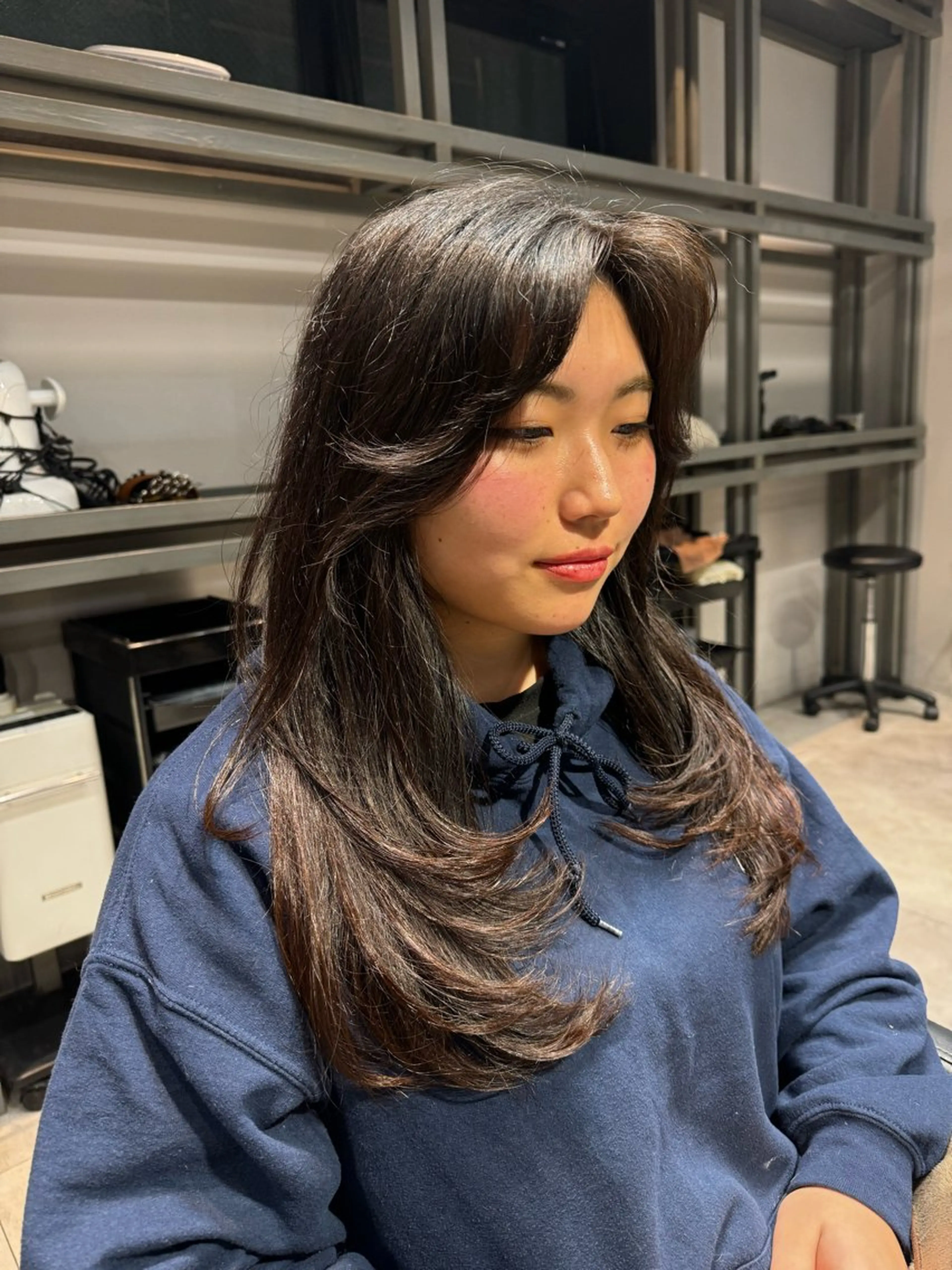 ロング カラー レイヤーカット カット ヘアカラー トリートメント Dxxxx III所属・オシャレ女性目線の 大人メンズ❁⃘*.ﾟのヘアスタイル