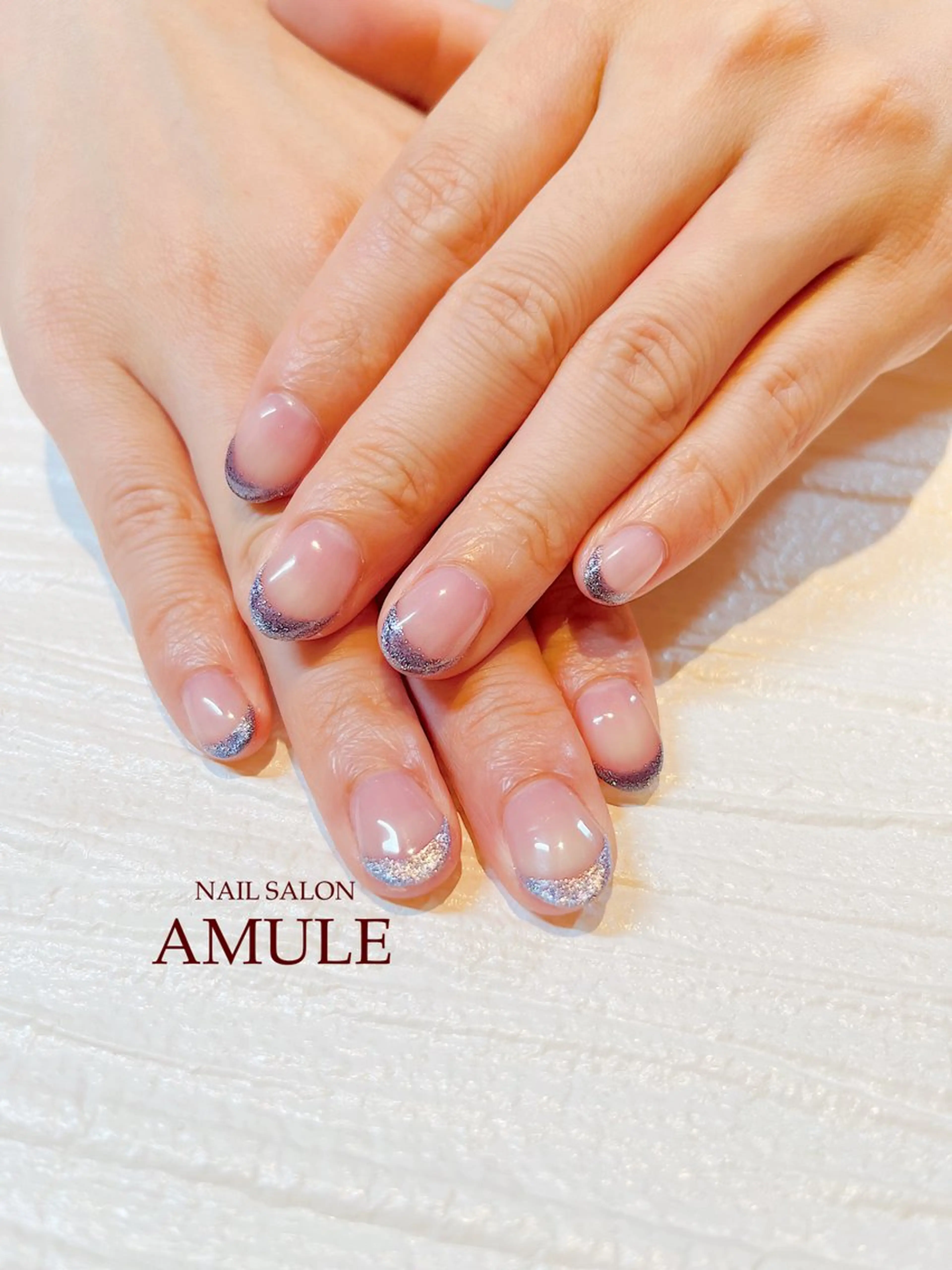 ネイル フレンチネイル ジェルネイル マグネットネイル ハンドネイル NAILSALON AMULEのネイルデザイン