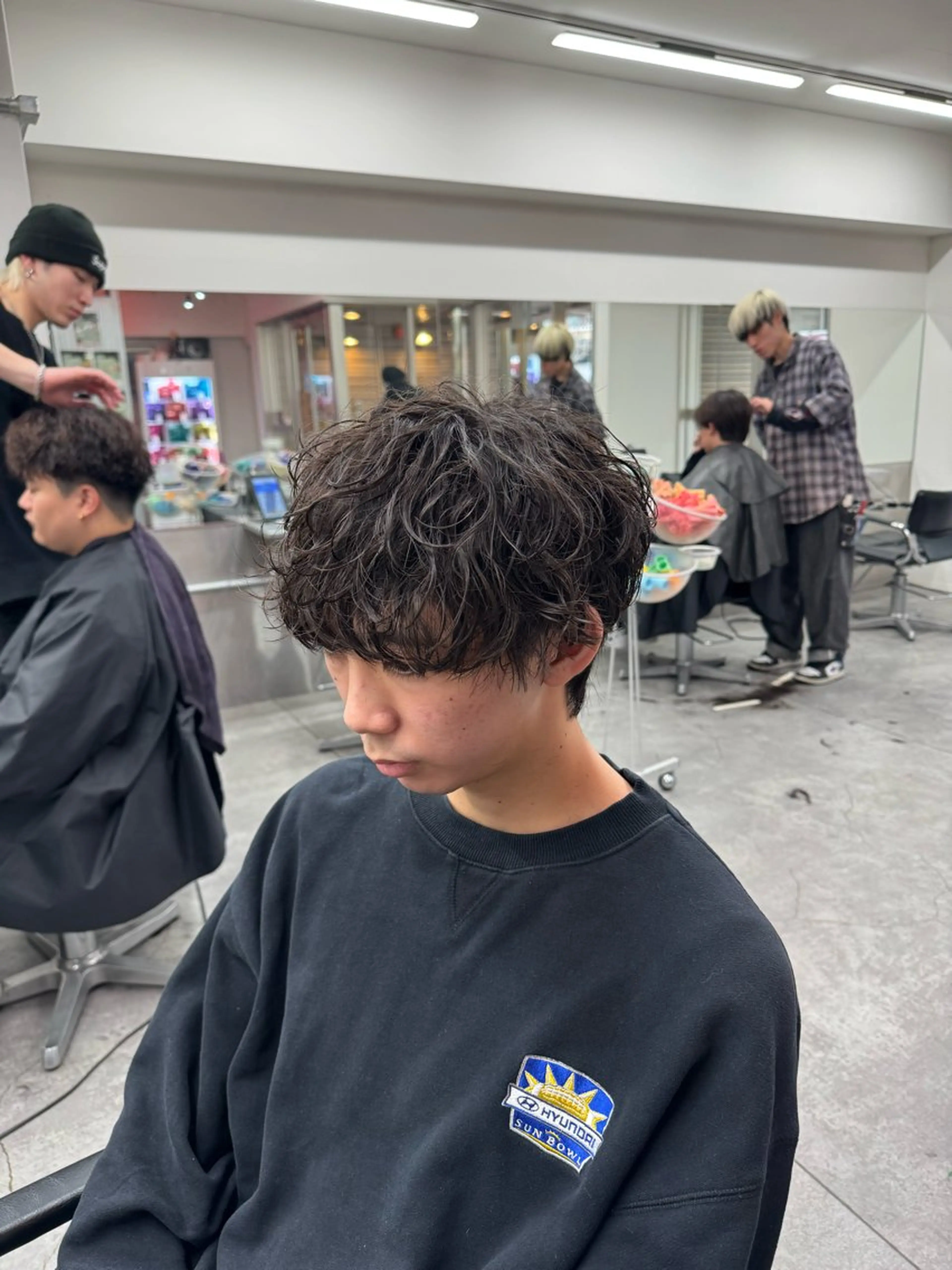 ショート カラー パーマ メンズ パーマ 🔥メンズパーマ特化 🔥店長中村雄樹のヘアスタイル