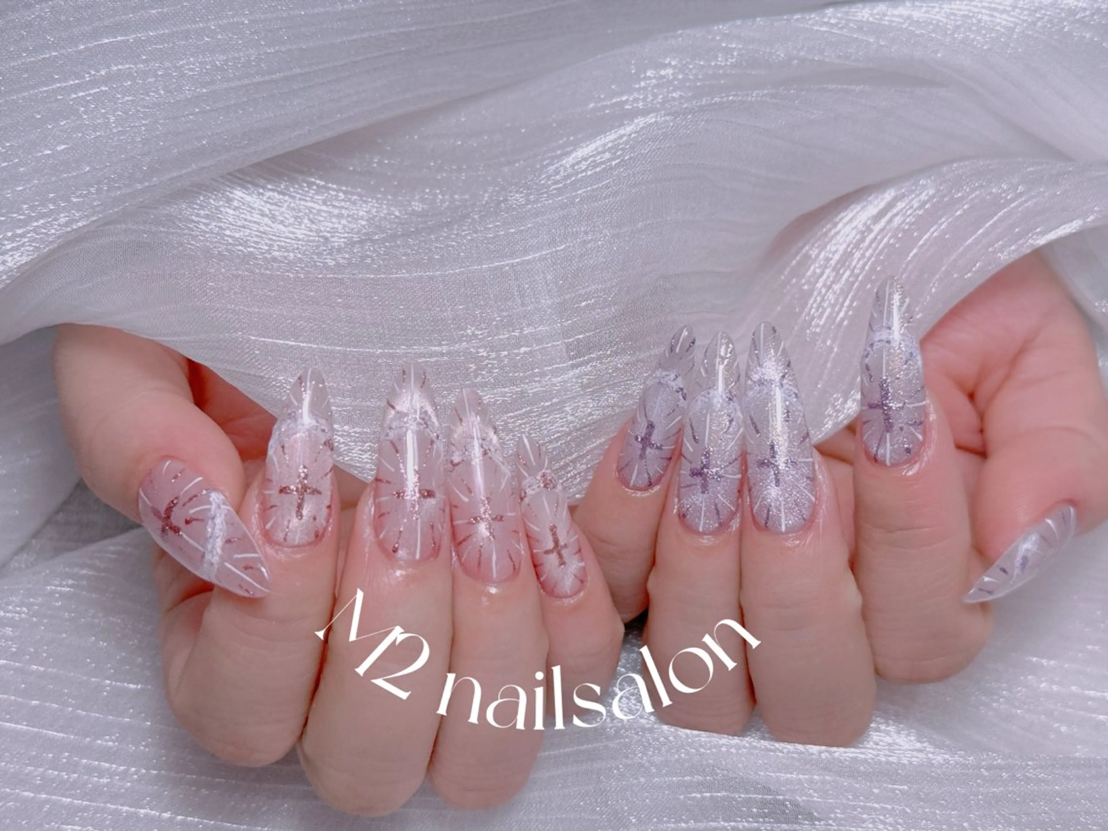 ネイル ハンドネイル 長さだし専門店 M2 rikaのネイルデザイン