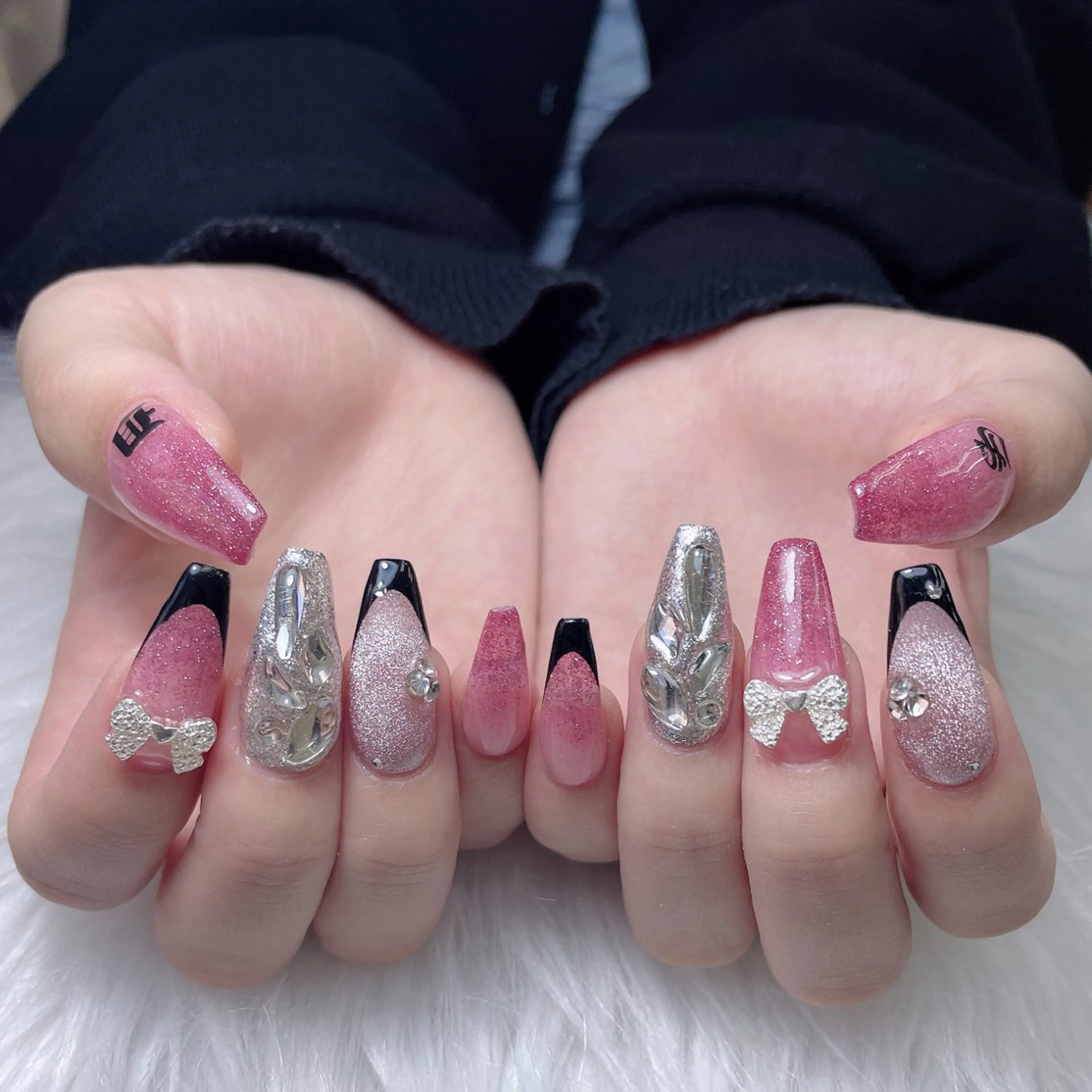 ネイル ハート 韓国ネイル 夏ネイル ワンホンネイル ハンドネイル Melody Nail所属・Melody 3D/スカルプ専門店のネイルデザイン