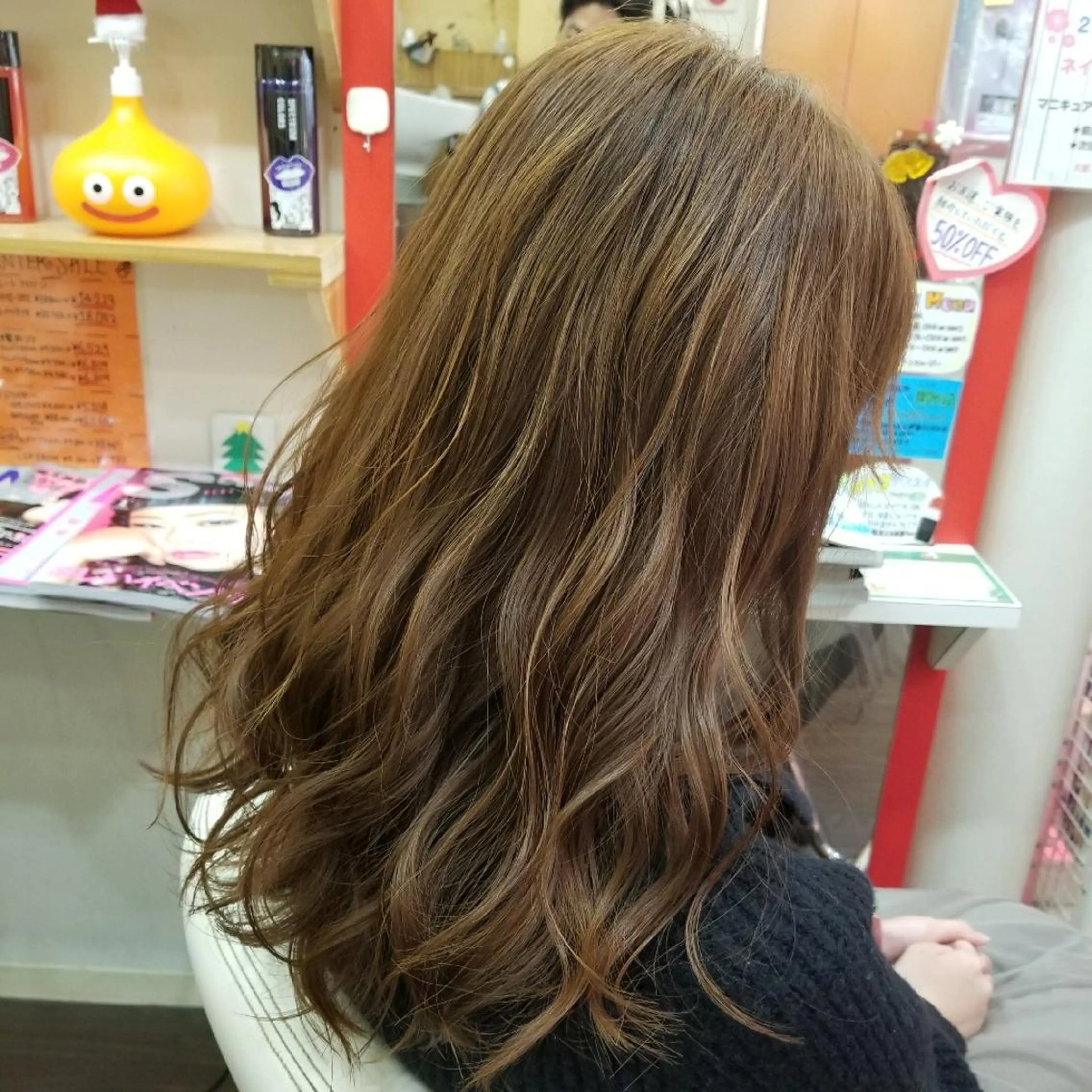 ミディアム カラー カット ヘアカラー 植田 修平/エクステ /髪質改善カラーのヘアスタイル