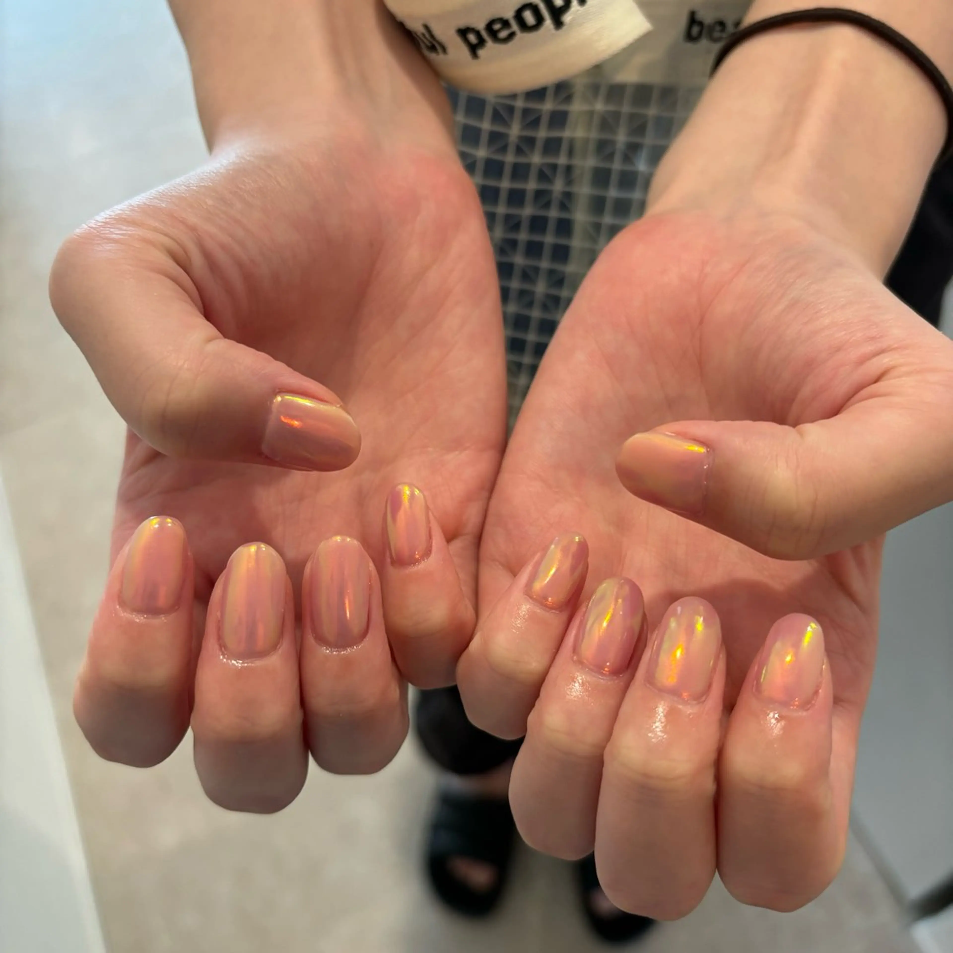 ネイル オーロラネイル nailsalon mooi.外苑前所属・-mooi.- M a h oのネイルデザイン
