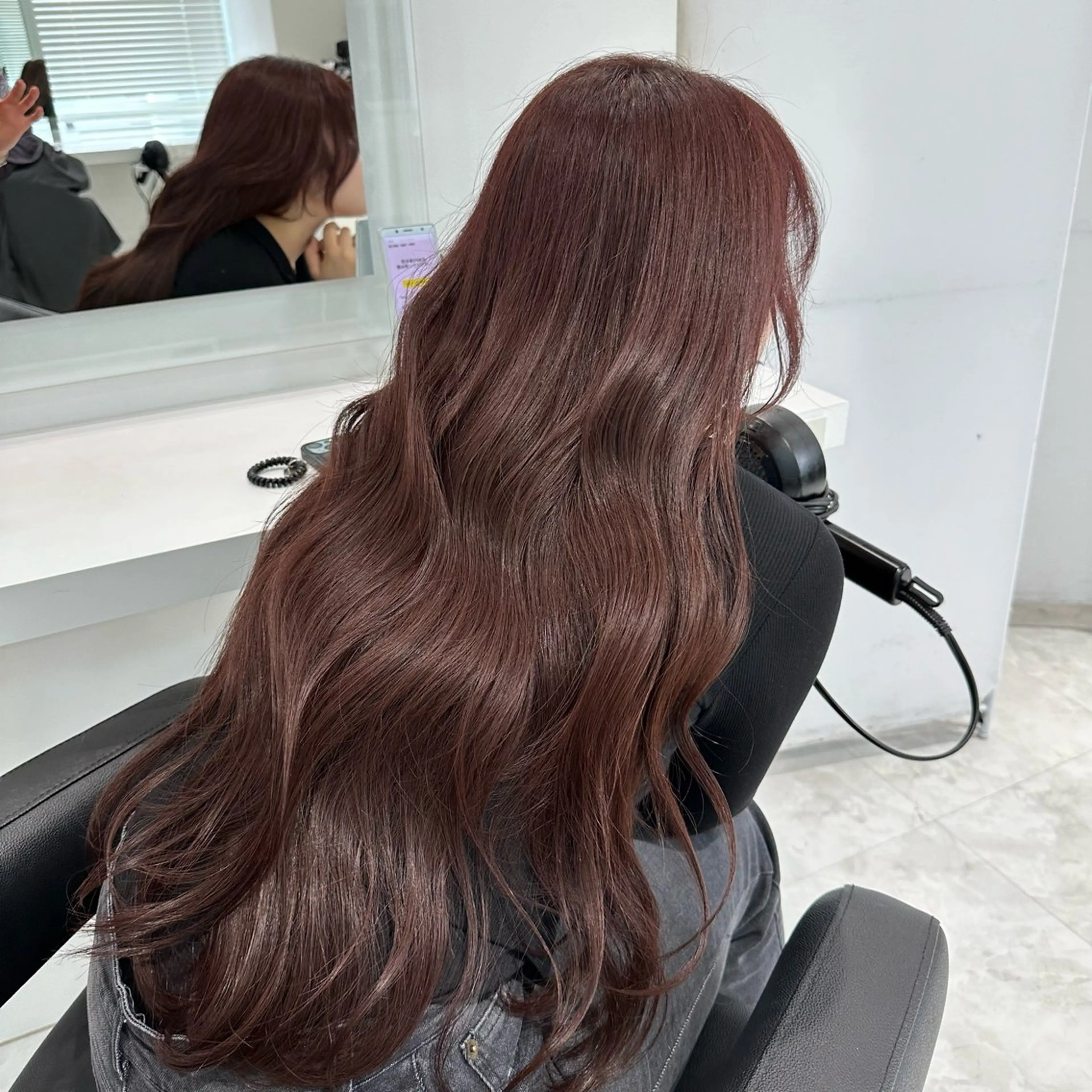 セミロング カラー カット ヘアカラー トリートメント ヘッドスパ ヘアセット ♡上品韓国髪♡ブラ ウン/SAYATOのヘアスタイル