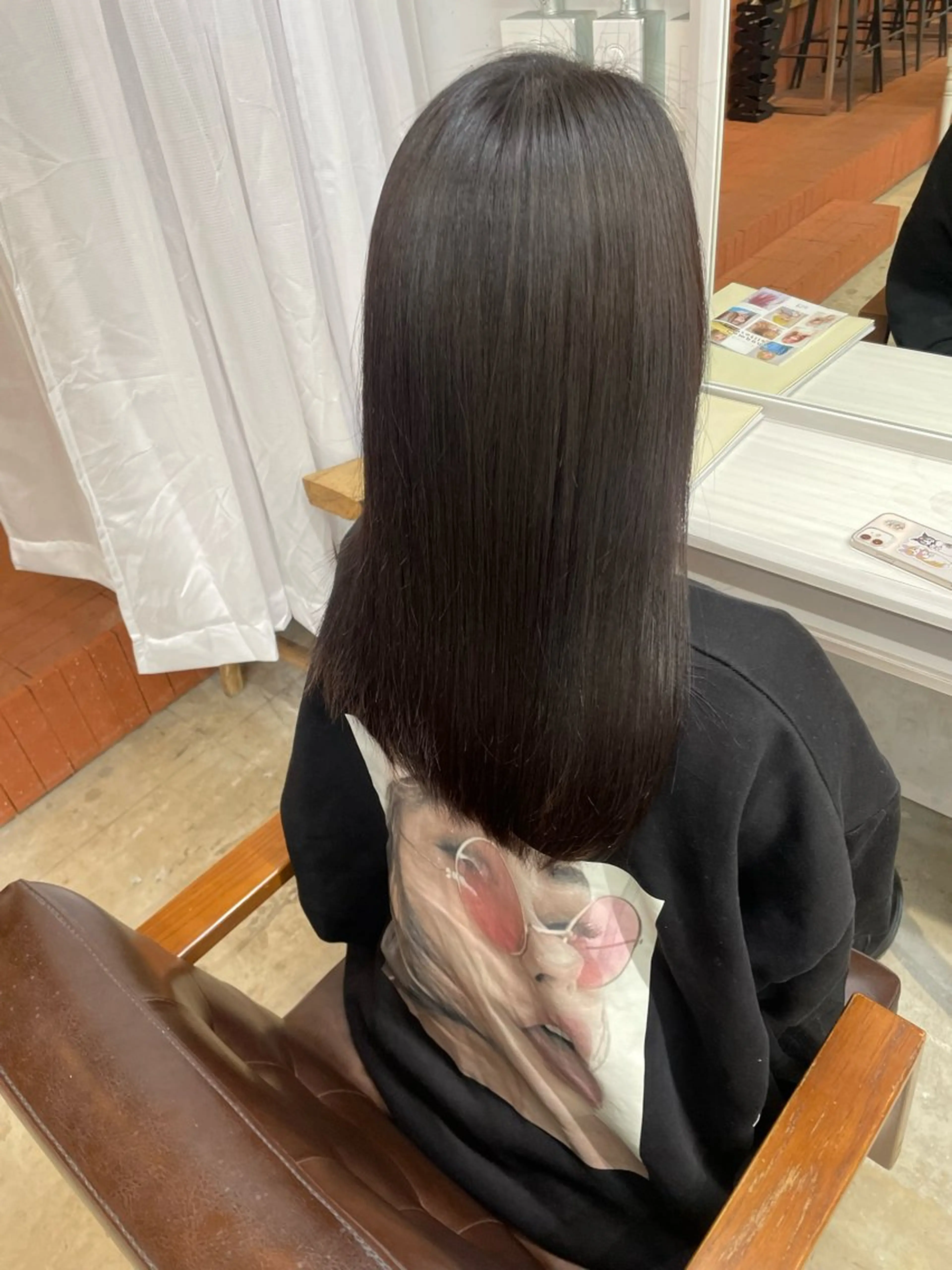 セミロング カット 縮毛矯正 ショート/レイヤー カット/ミサキ💐のヘアスタイル