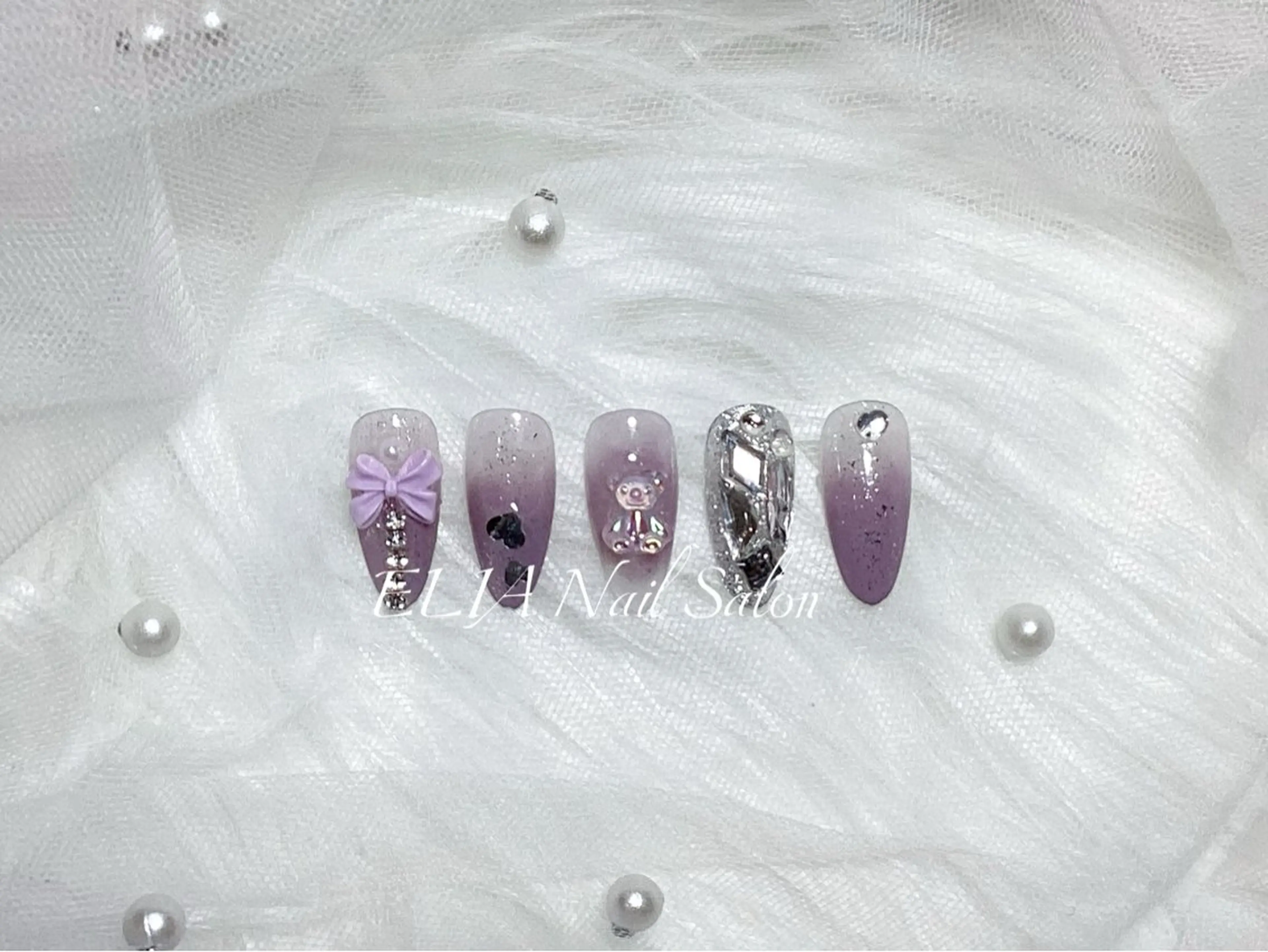 ミディアム ハンドネイル ELIA【エリア】 nailsalonのネイルデザイン