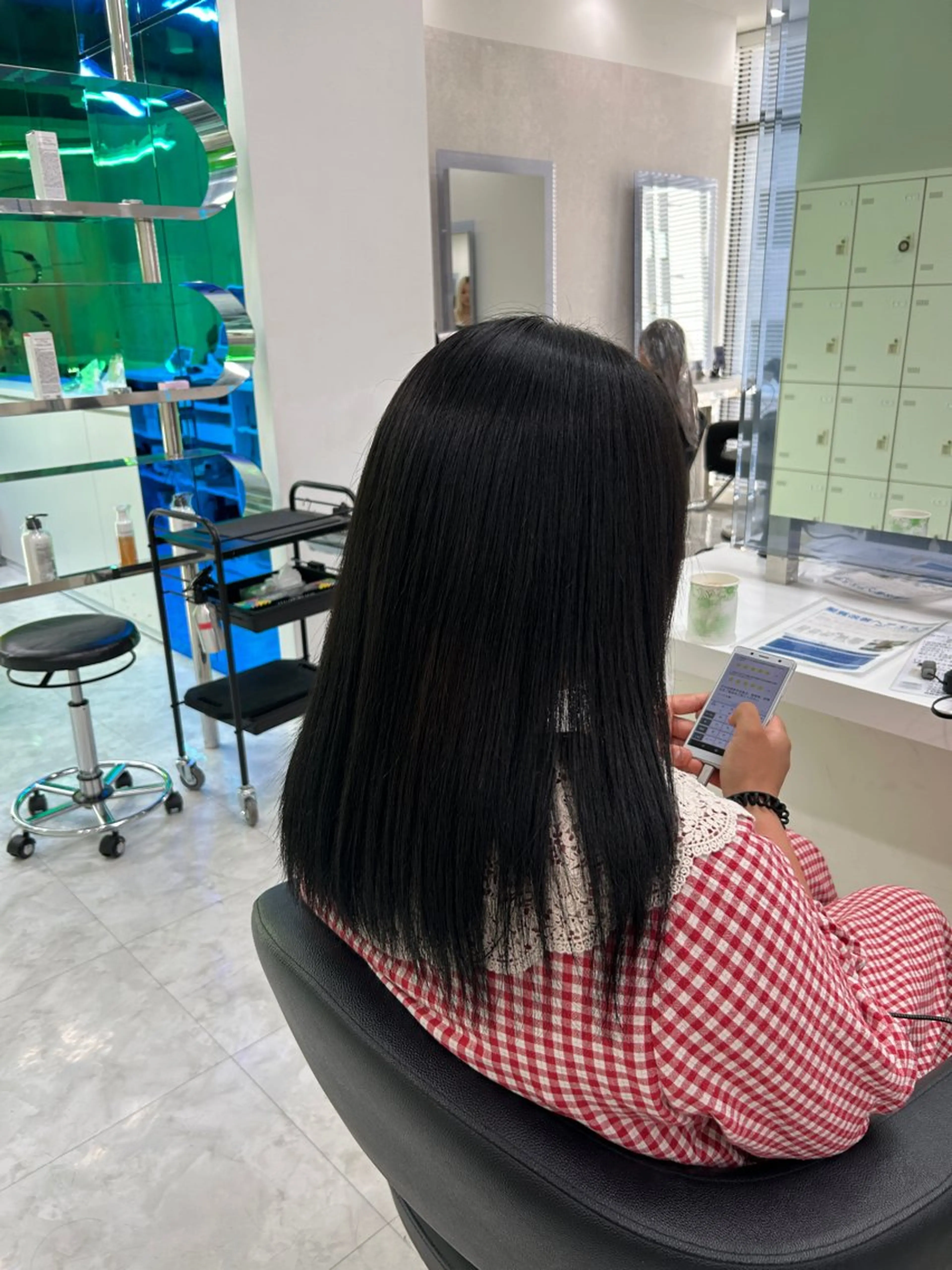 ロング カラー カット ヘアカラー トリートメント 海外風ブリーチなし 🫒Rion🫒🩶のヘアスタイル