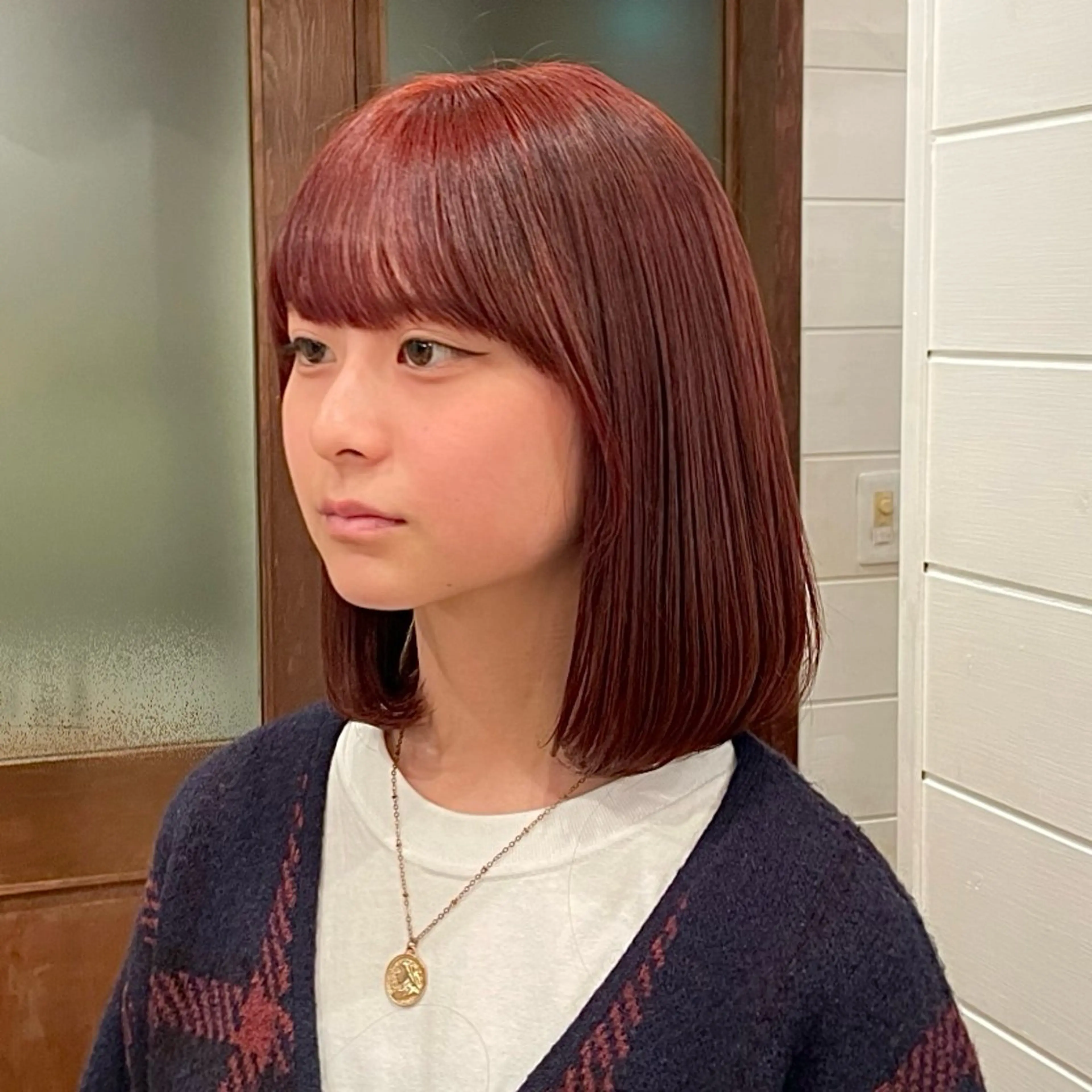 ショート カラー ボブ トリートメント カット ヘアカラー トリートメント ボブ/縮毛矯正/ 韓国♡Natsukiのヘアスタイル