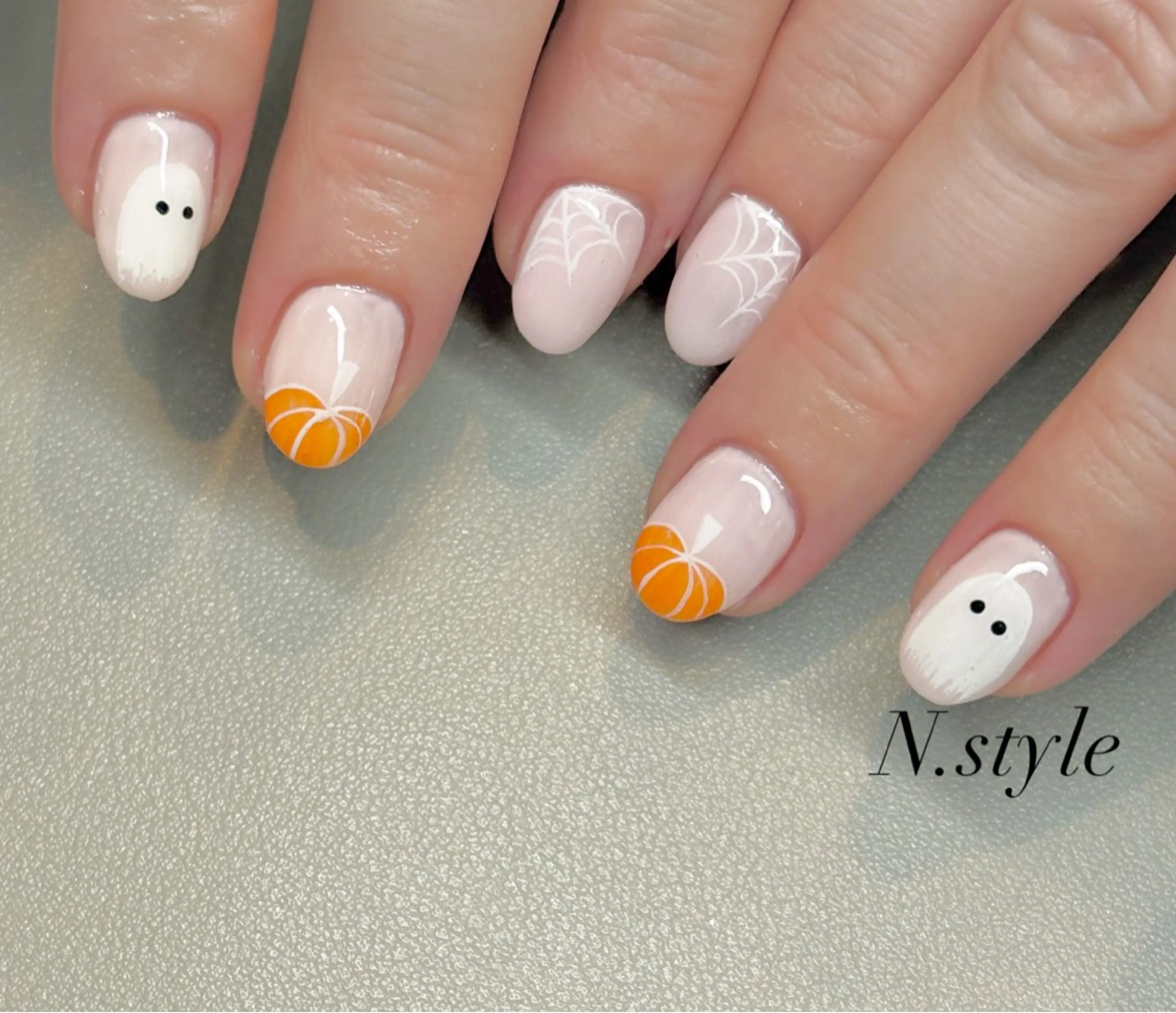 ネイル 長さ出し 持ち込み 春ネイル ハンドネイル N.style所属・Ｎ. styleのネイルデザイン