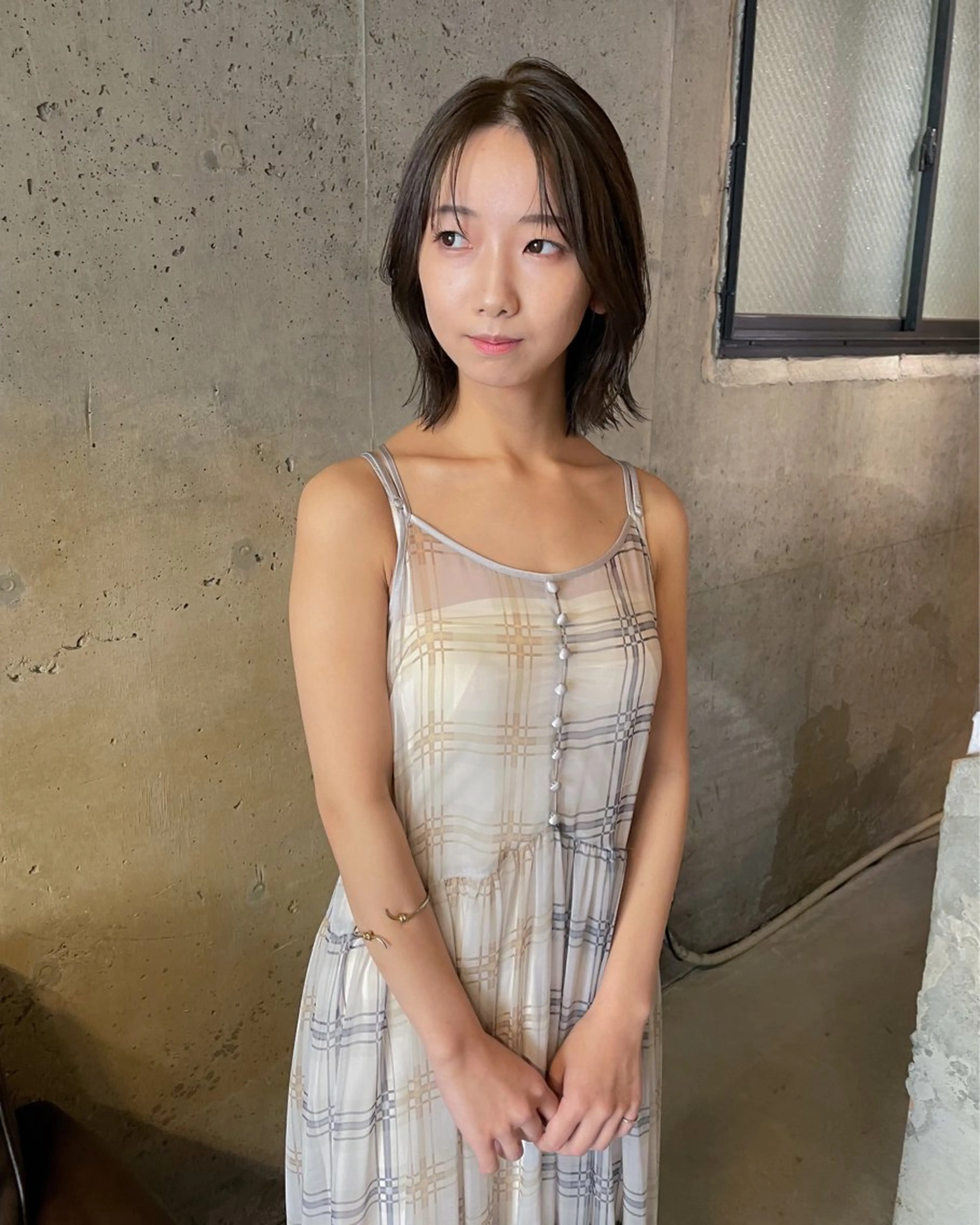 ショート カラー パーマ/レイヤー 岩山丈一郎のヘアスタイル