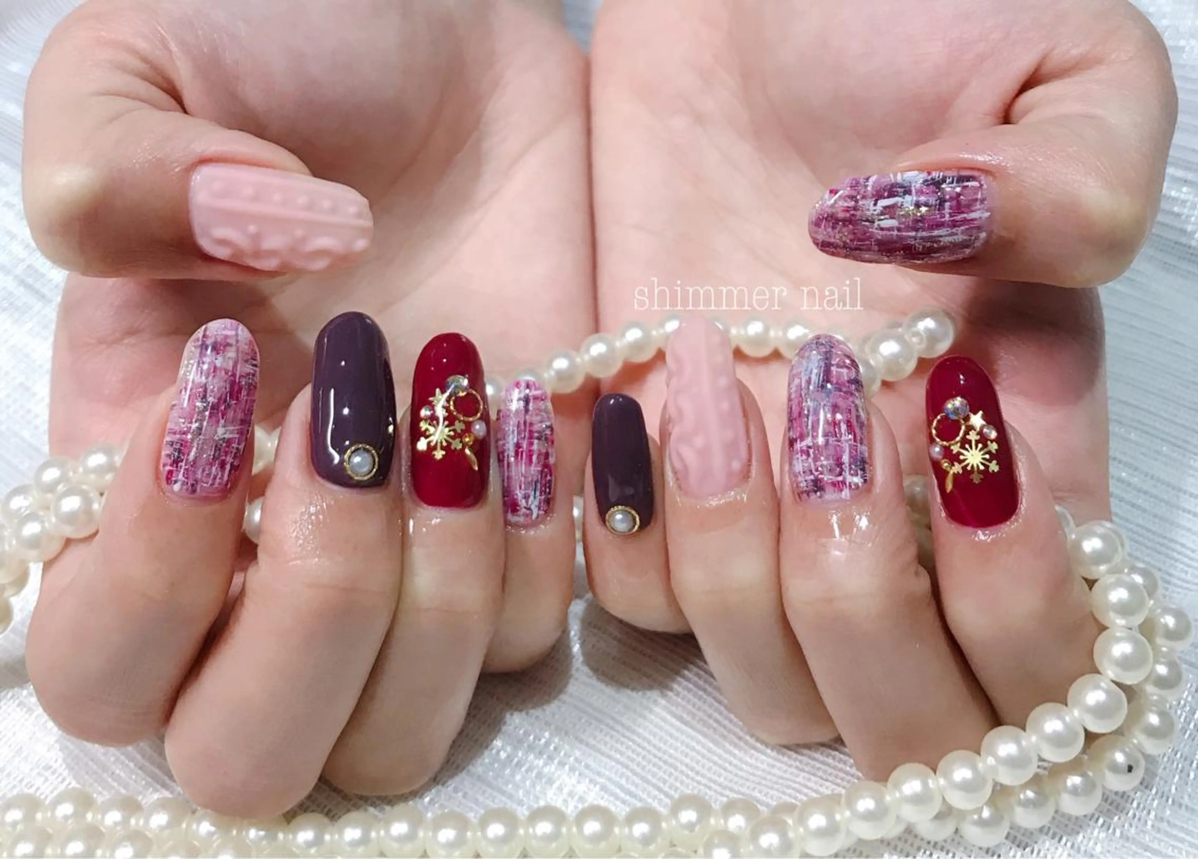 ネイル ハンドネイル Shimmer Nail所属・Shimmer Nail⋆*✩のネイルデザイン