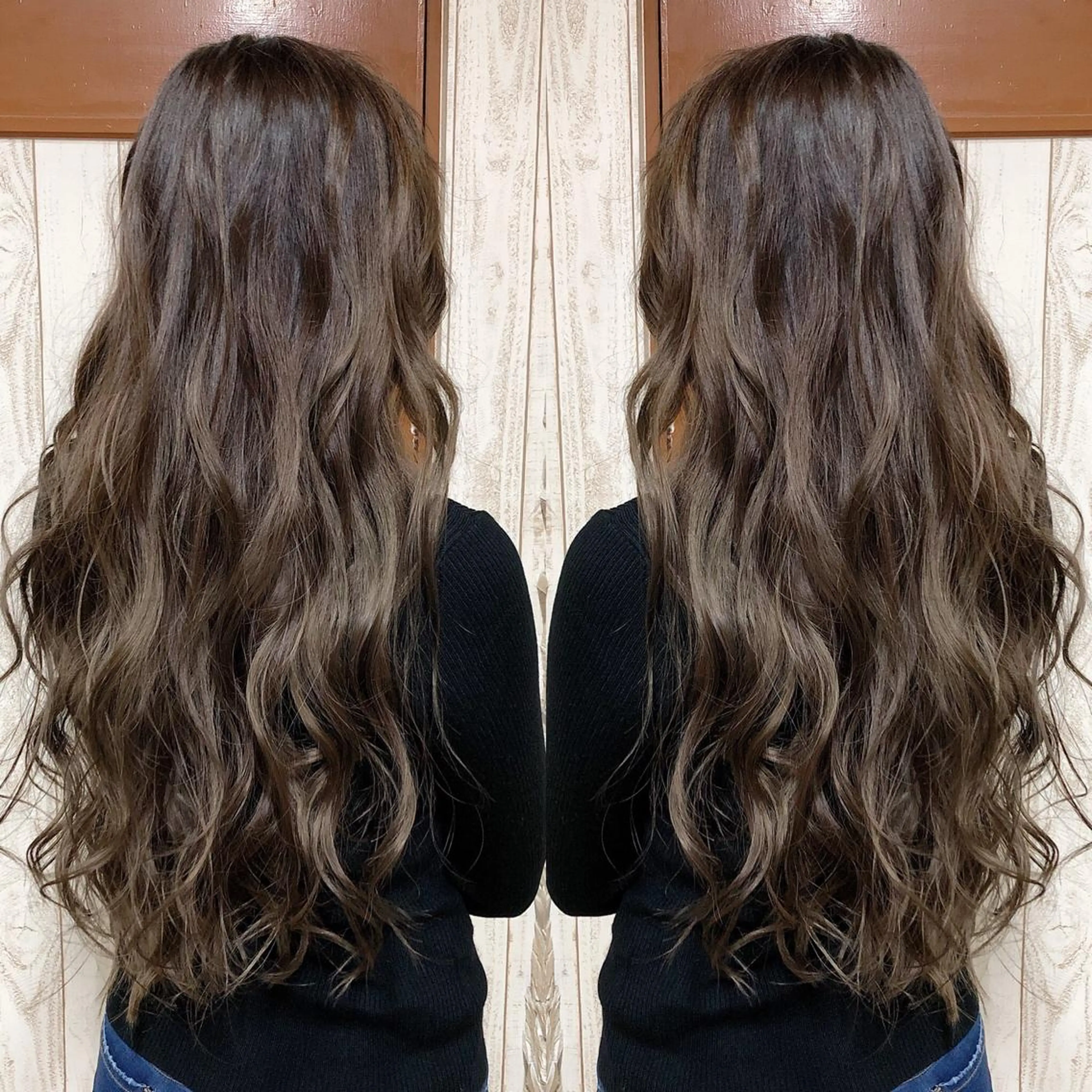 ロング カラー kr2s アメ村のヘアスタイル