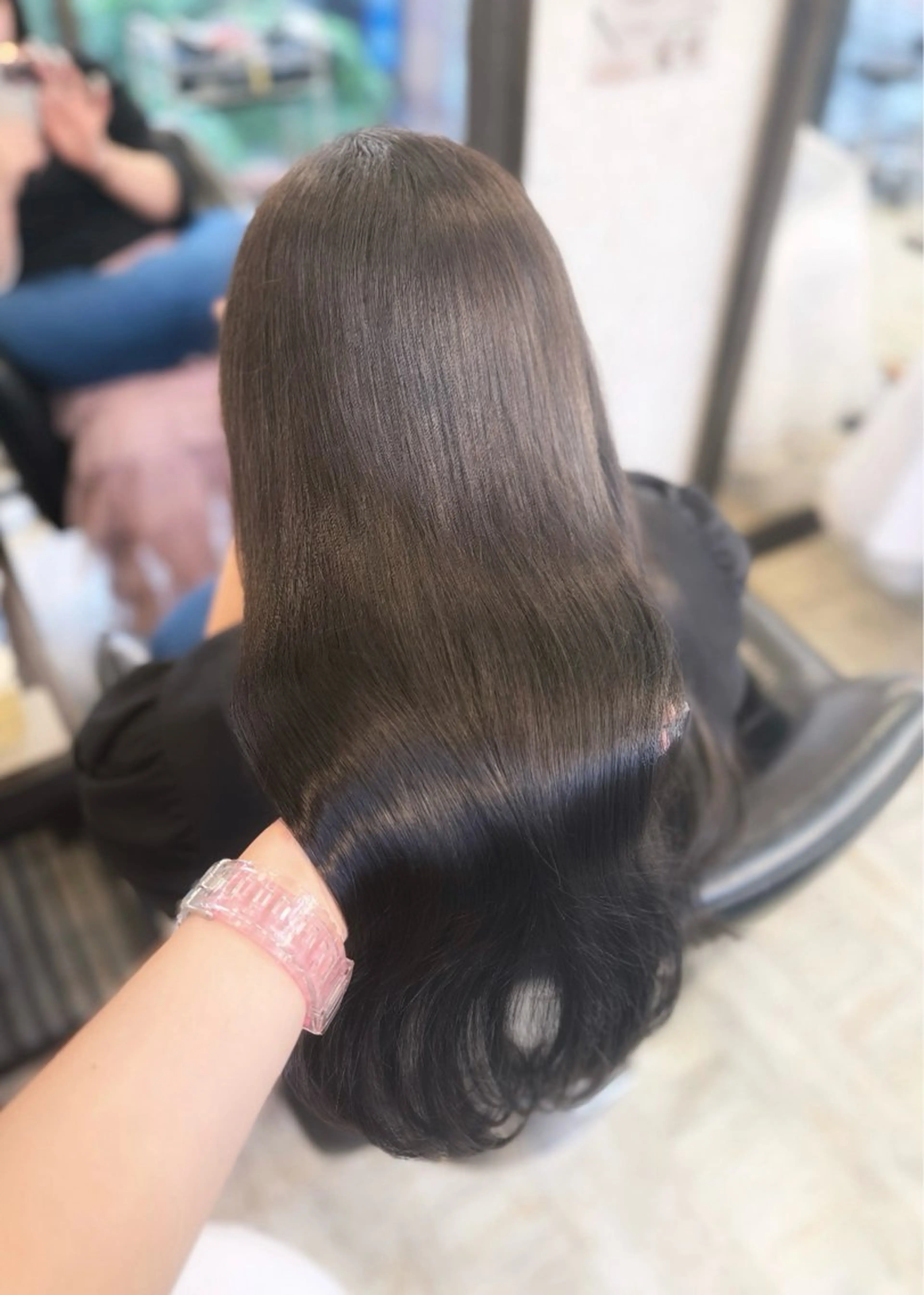 ロング カット ヘアカラー トリートメント 💞Yuu/艶髪/ 韓国ヘア🇰🇷♡のヘアスタイル