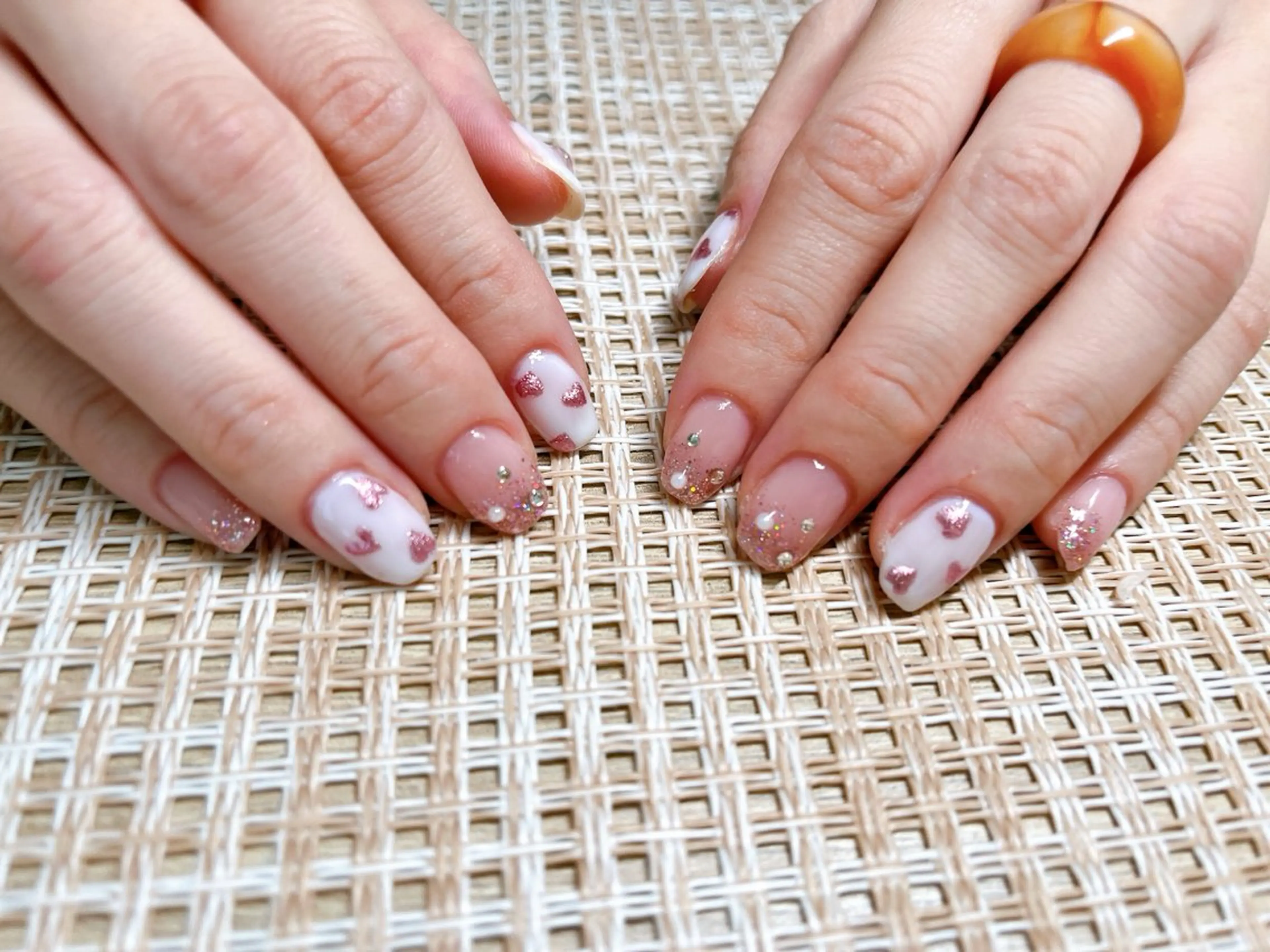 ネイル ピンク ハンドネイル pomy nail 新宿店所属・otomi 🌼*･のネイルデザイン