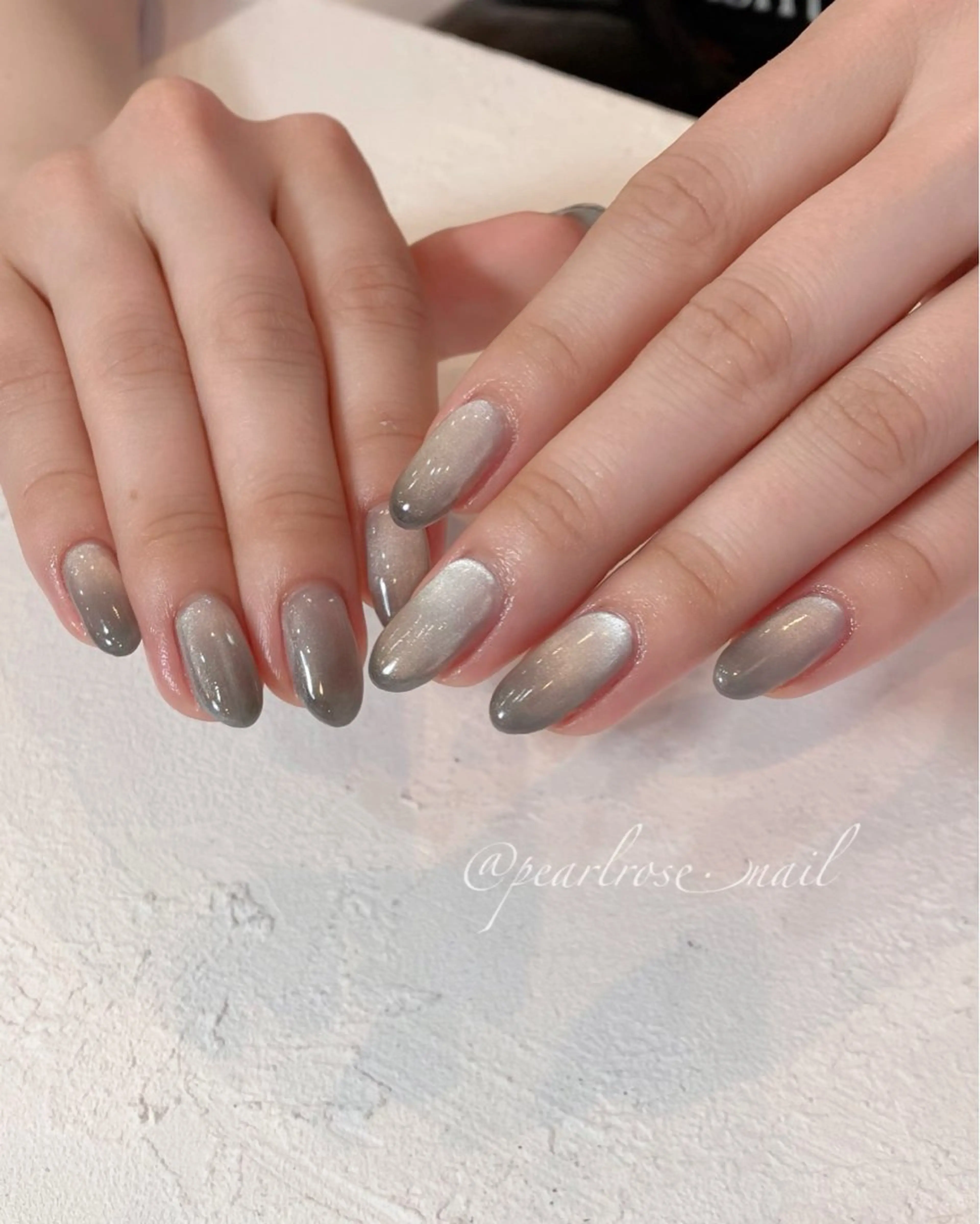 ネイル グラデーション マグネットネイル シルバー ハンドネイル Pearl Rose所属・PEARL ROSE パールローズのその他イメージ
