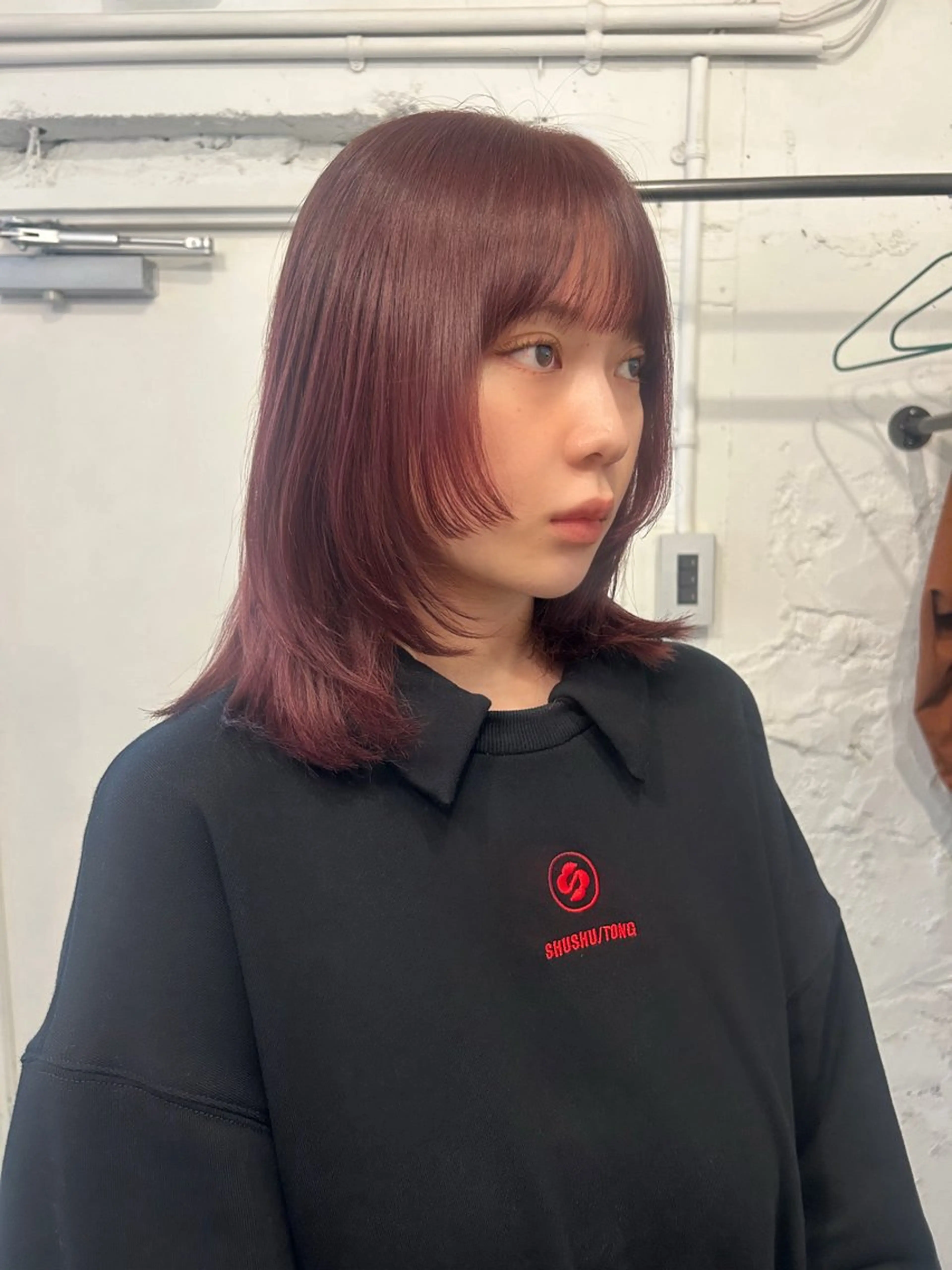 ミディアム カラー ブリーチ ブラウンカラー ブリーチなしカラー レッドカラー レッドブラウン カット ヘアカラー トリートメント UNU【ユヌ】所属・＊UNU＊ RICOのヘアスタイル