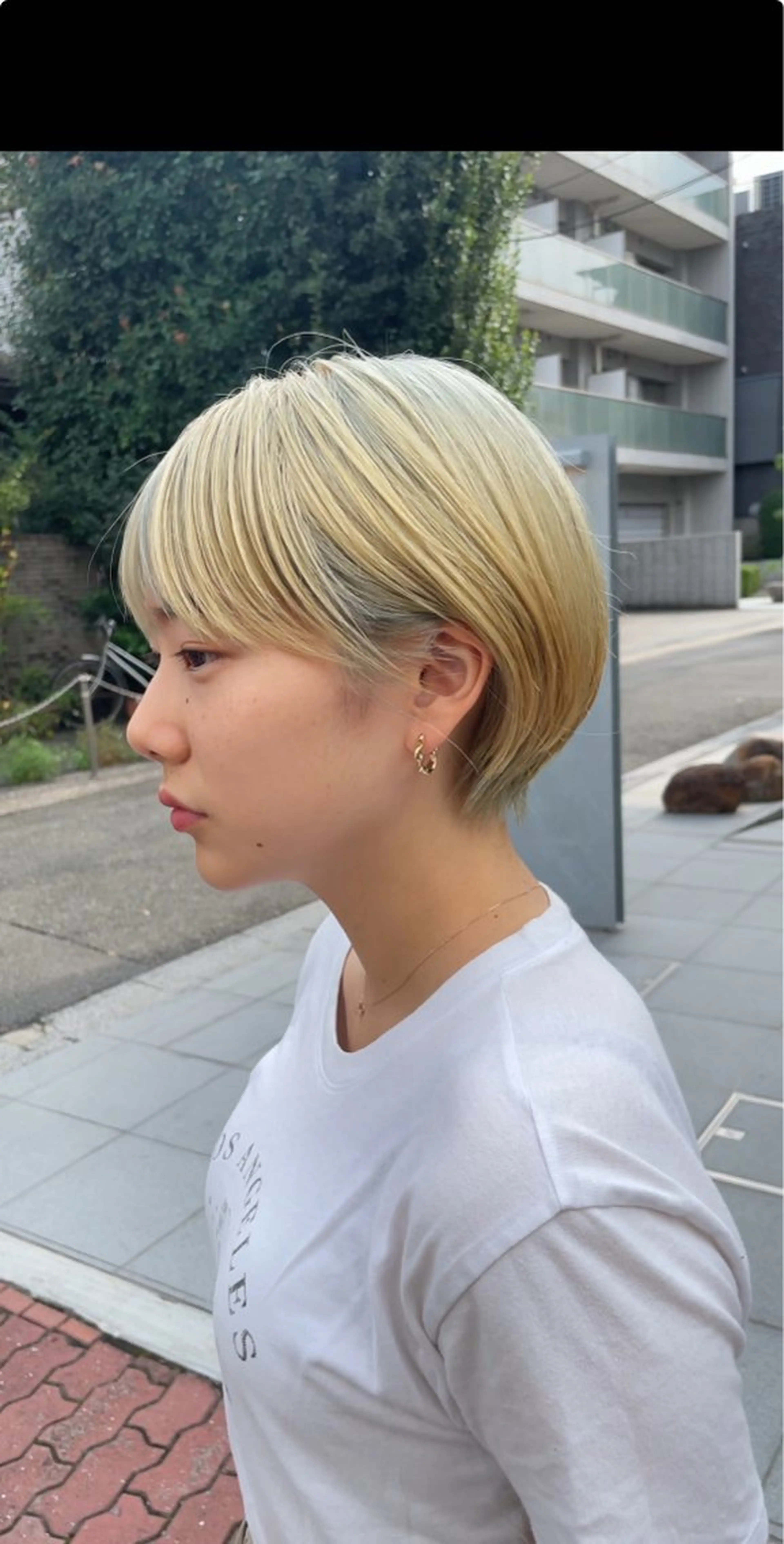 ショート カラー ショートボブ ハイトーンカラー ボブ ショートヘア 表参道ショート 宮嶋勇太のヘアスタイル