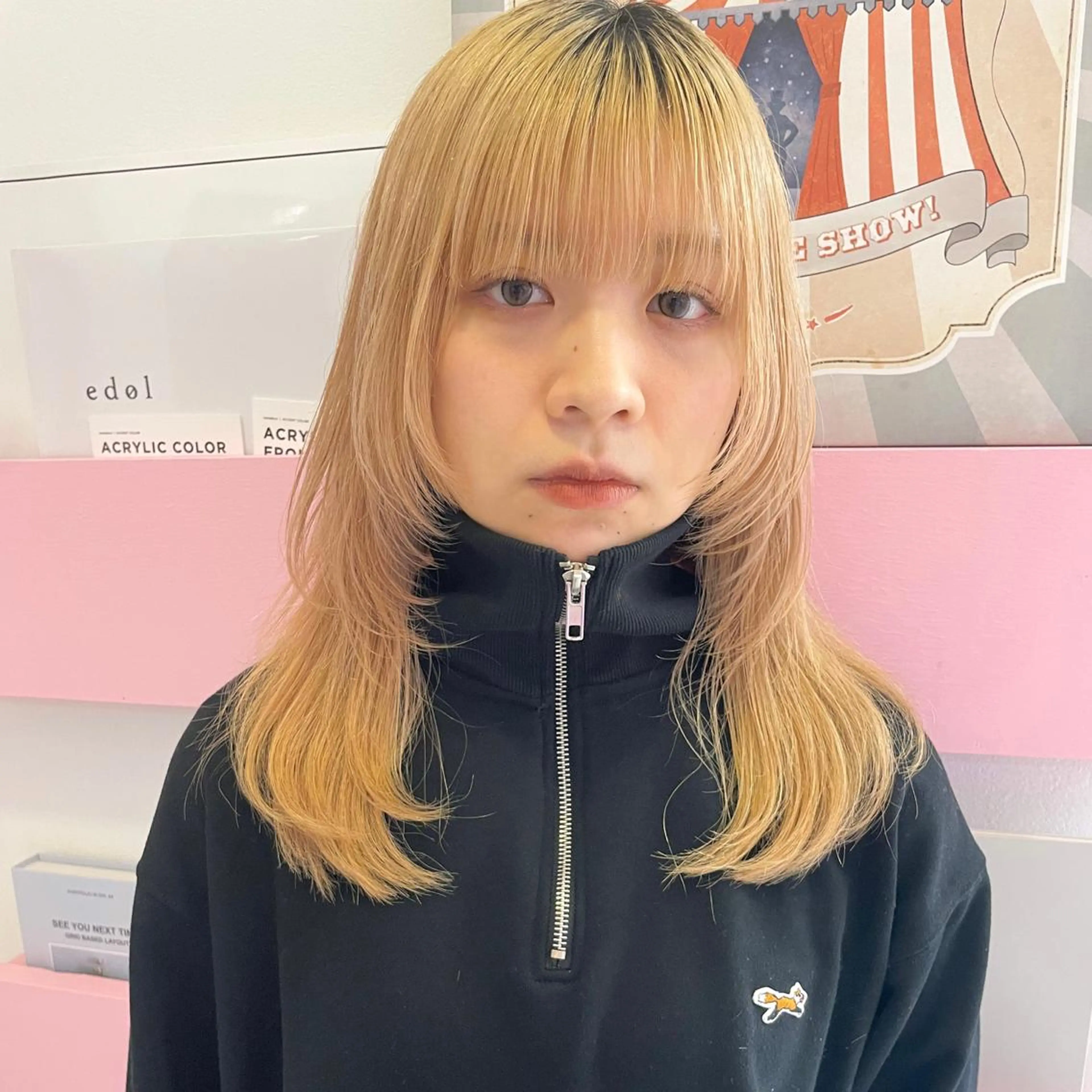 ミディアム ボブ 髪質改善 韓国風ヘア ウルフカット カット ヘアカラー トリートメント ボブ特化✨ 松本竜之介のヘアスタイル
