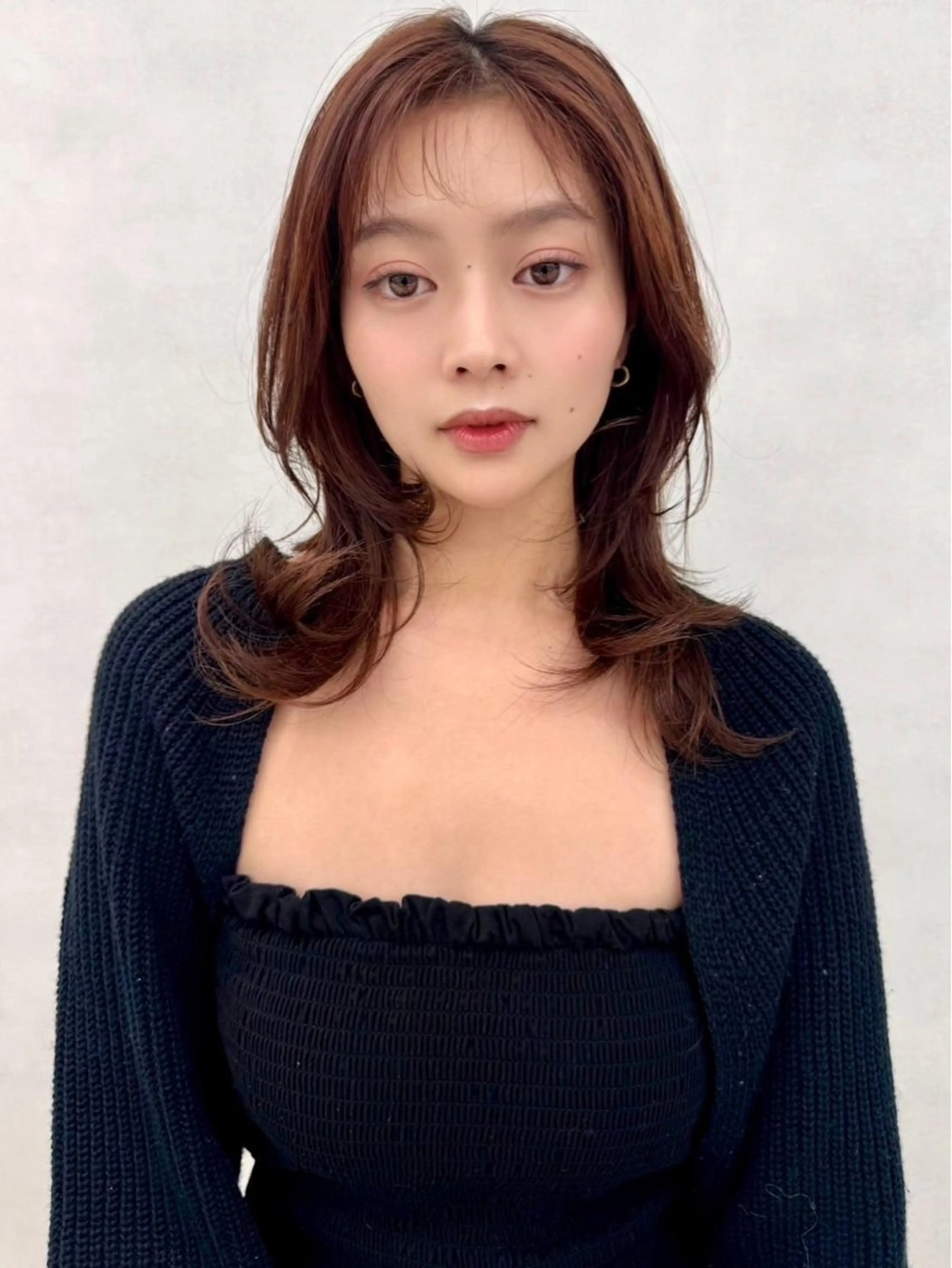ロング カラー カット ヘアカラー 🇰🇷韓国レイヤー 艶カラー／田川佑紀のヘアスタイル