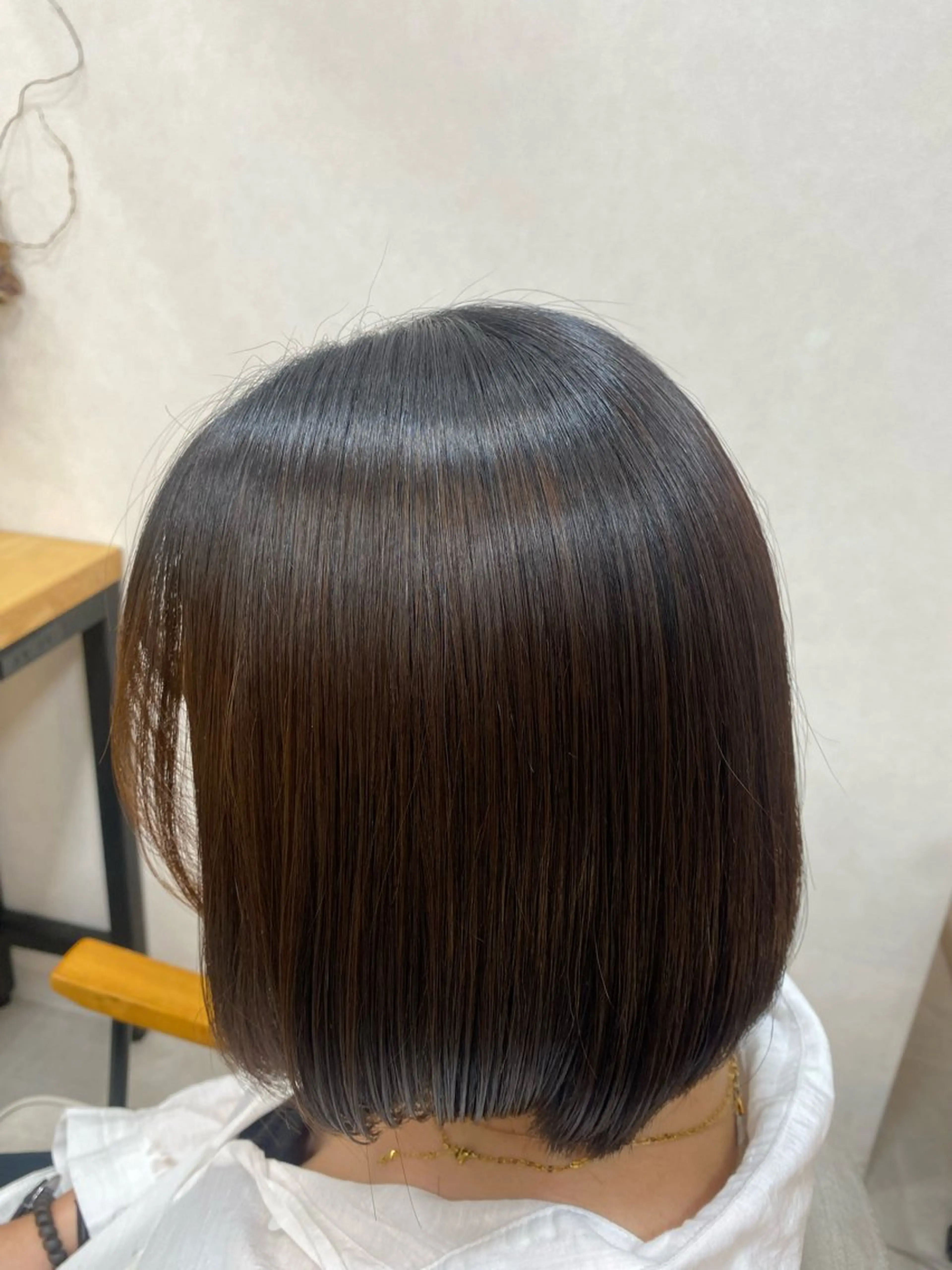 ミディアム カット 縮毛矯正 HIYORI🧁 登戸のヘアスタイル
