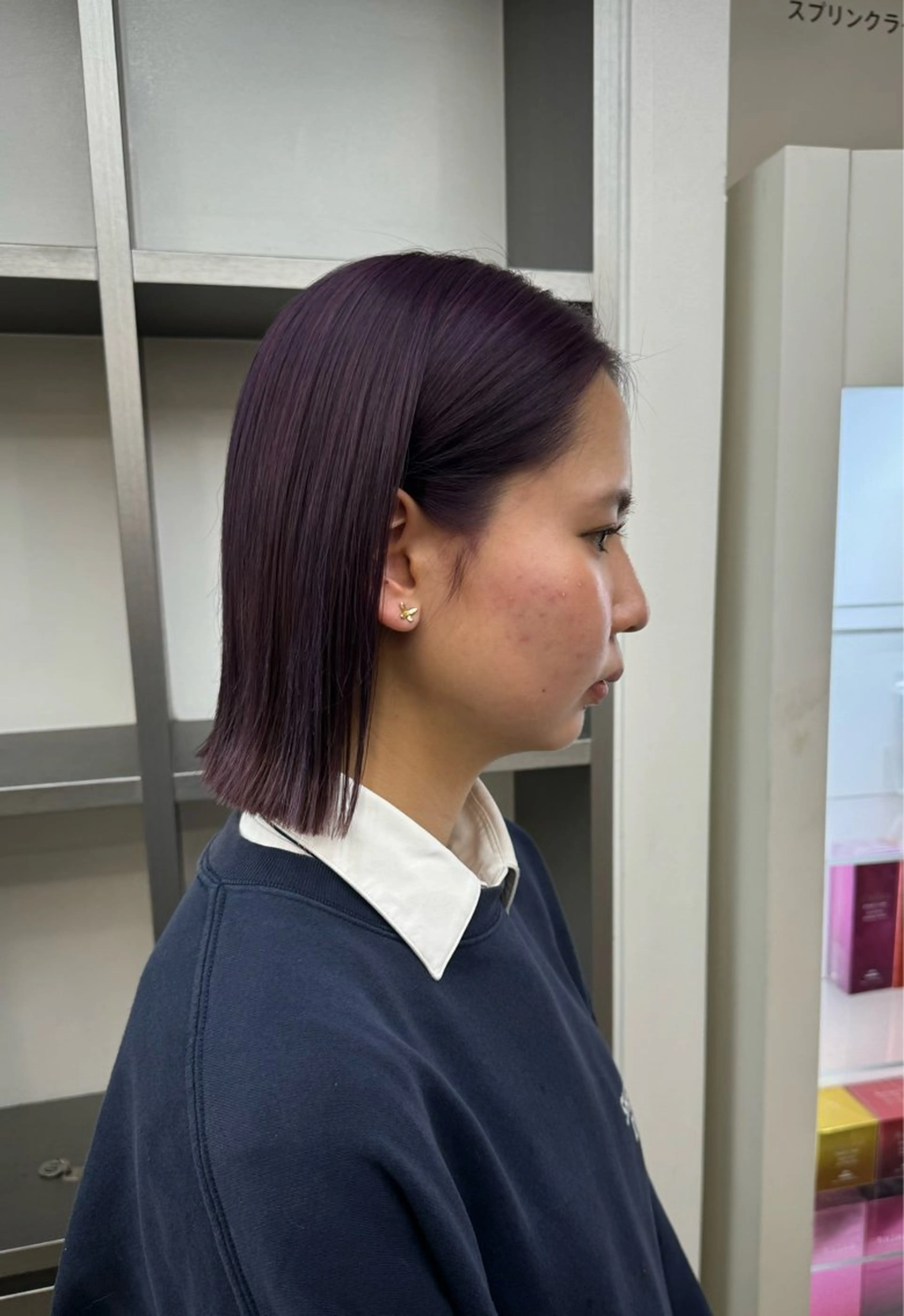 ショート カラー ボブ カット ヘアカラー トリートメント ザクザクレイヤー 🍀/カラー/小田のヘアスタイル