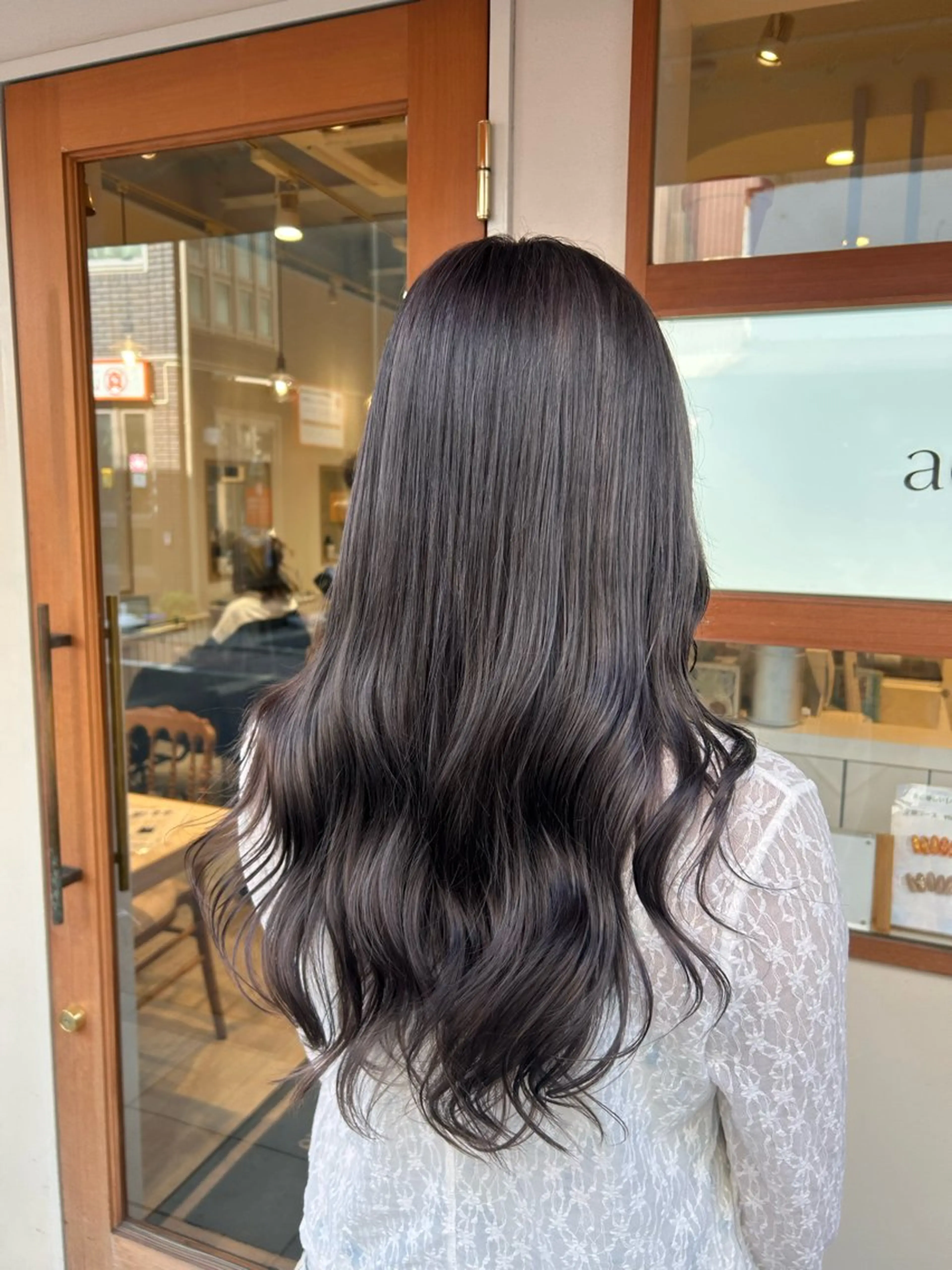 ロング カラー ブリーチ グレージュ ラベンダーカラー ラベンダーグレージュ ラベンダーグレー ヘアカラー トリートメント メンズカット募集中 大川🌻のヘアスタイル