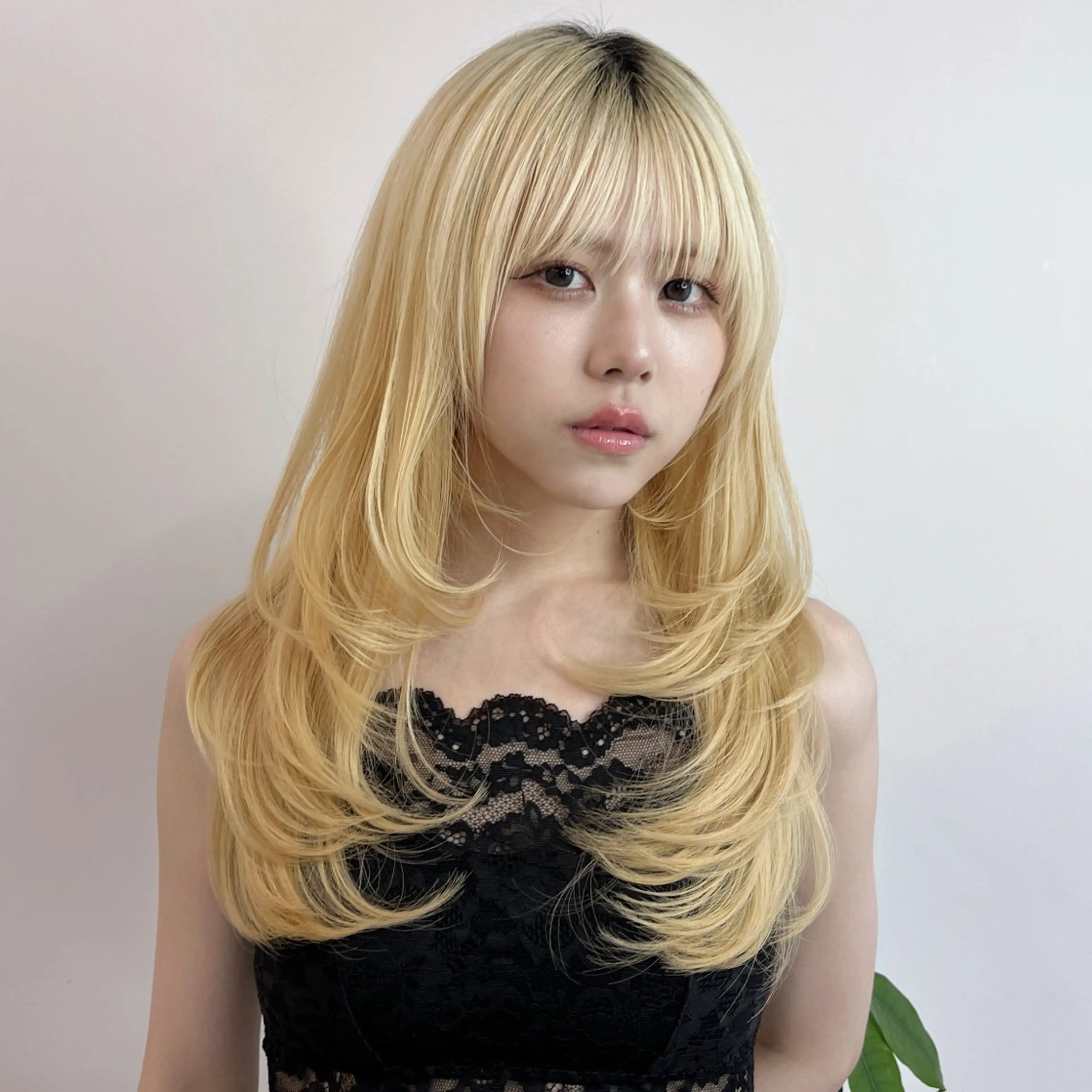 ロング カラー 髪質改善 カット ヘアカラー トリートメント 韓国レイヤー×透明感 髪質改善　武田涼のヘアスタイル
