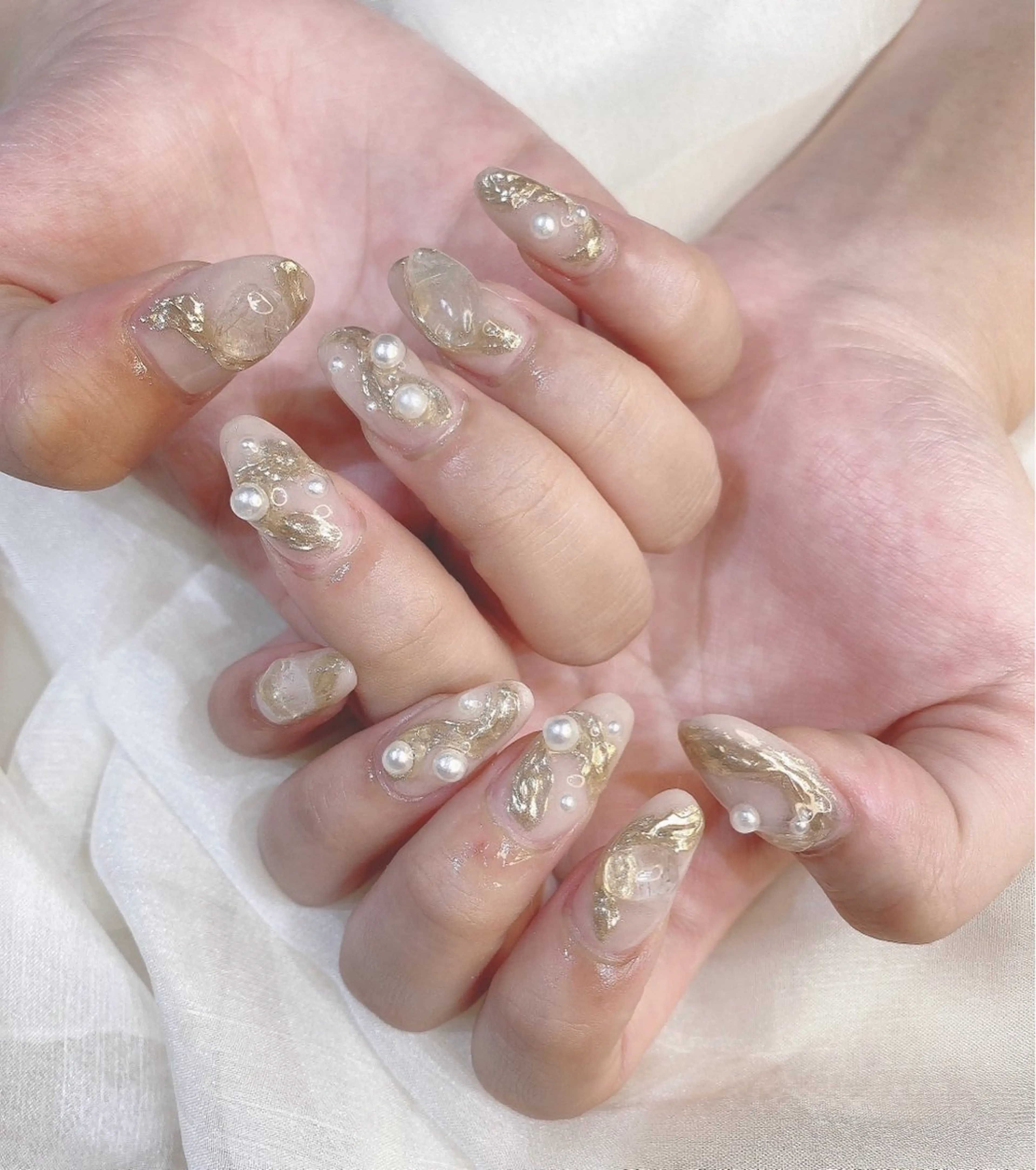 ミディアム ハンドネイル JNA認定講師🌸 RIEのネイルデザイン
