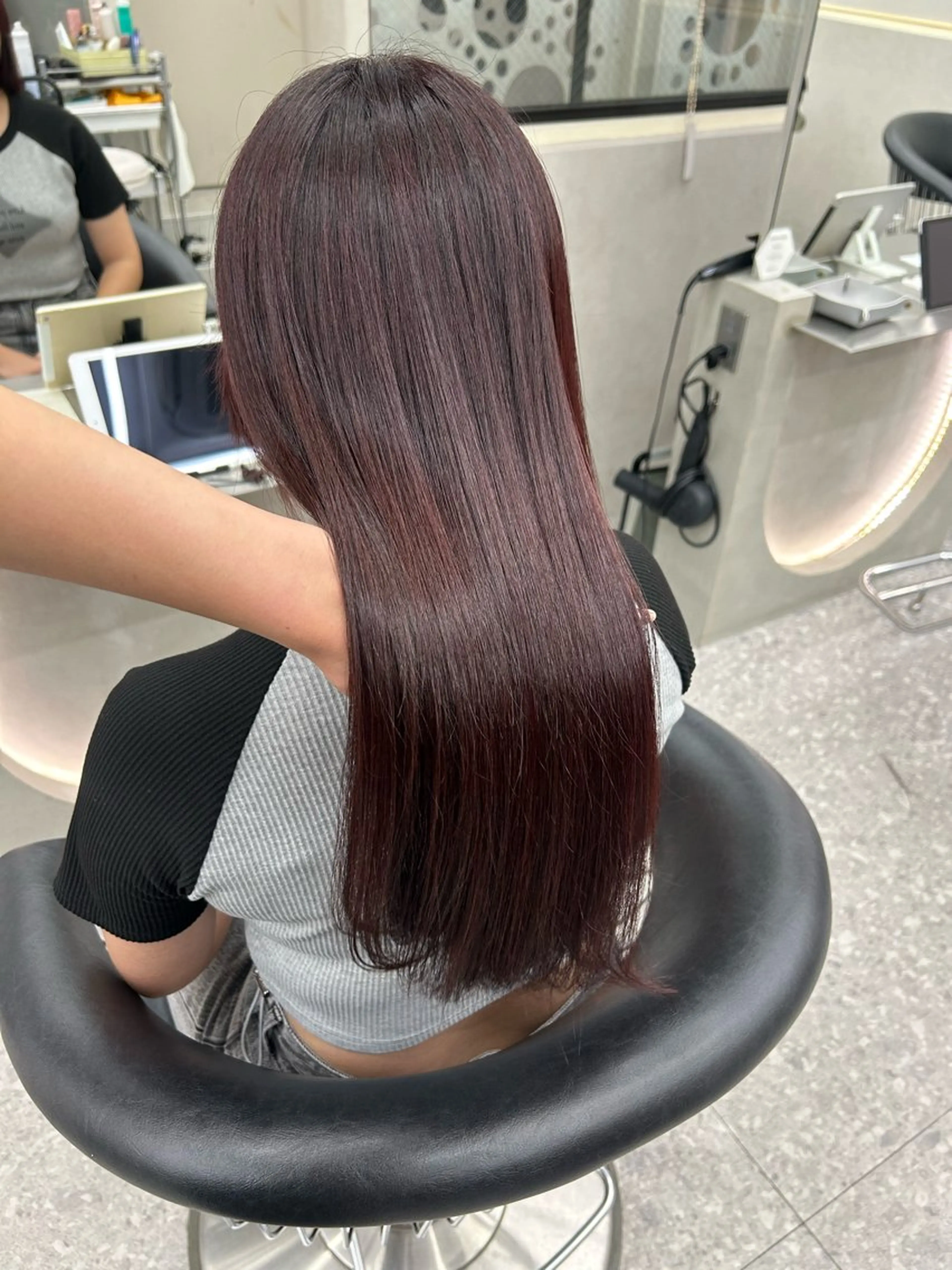 ミディアム カラー ヘアアレンジ カット ヘアカラー トリートメント ベージュ🎀 ふみかのヘアスタイル