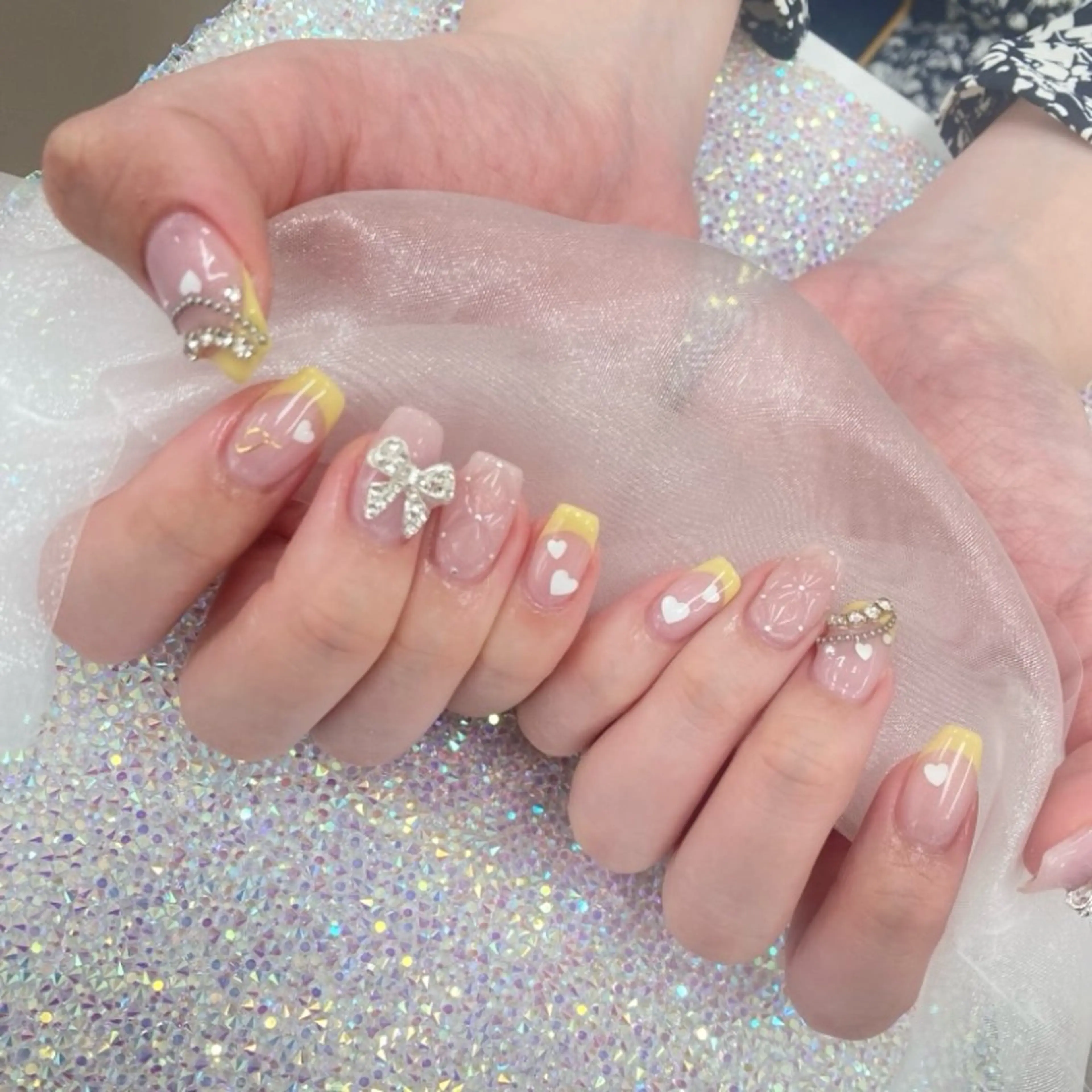 ネイル フレンチネイル 黄色 Zina天神 💅藤田みつきのネイルデザイン