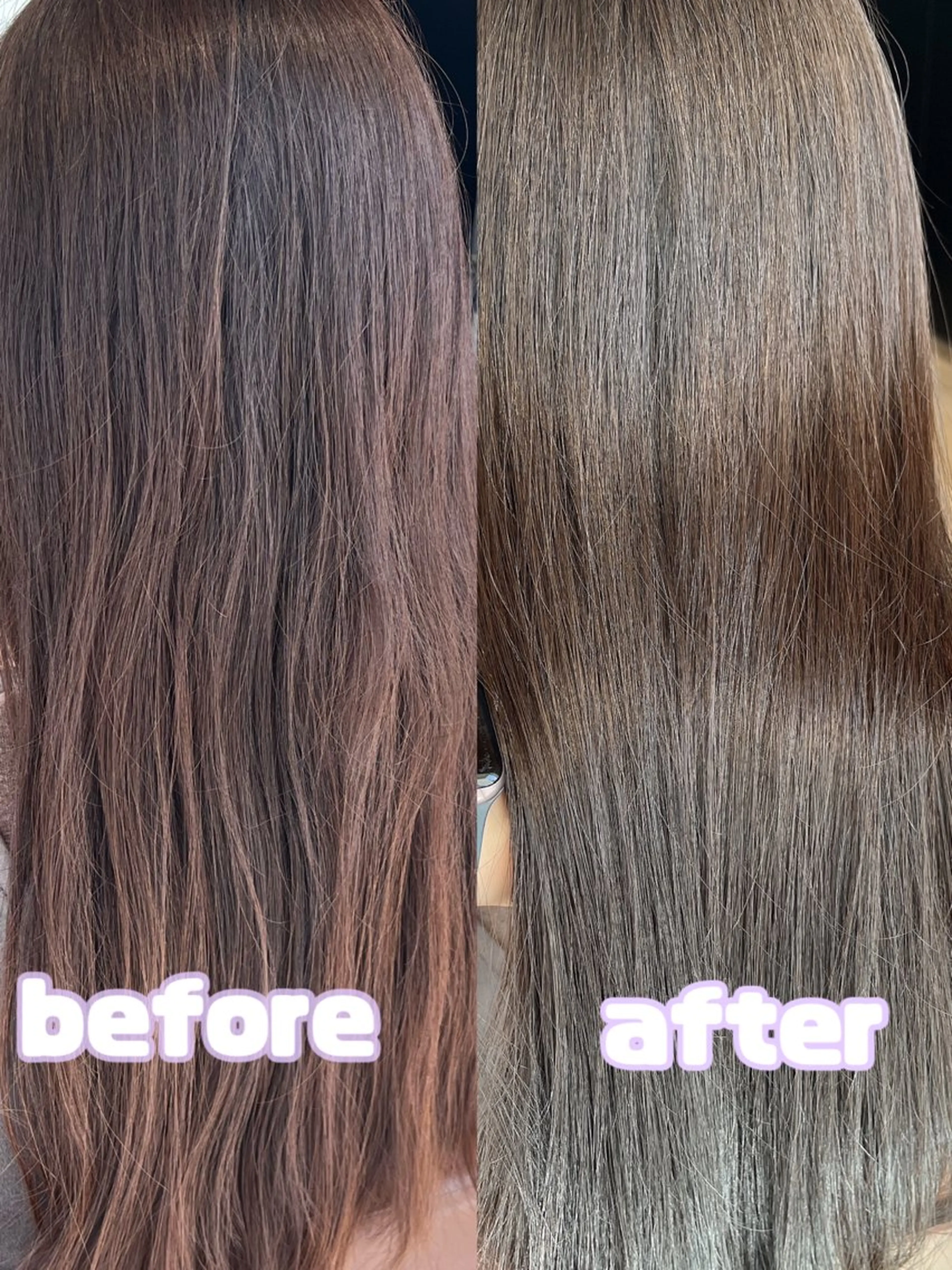 セミロング 縮毛矯正 吉祥寺エクステ 🌟hiraiのヘアスタイル