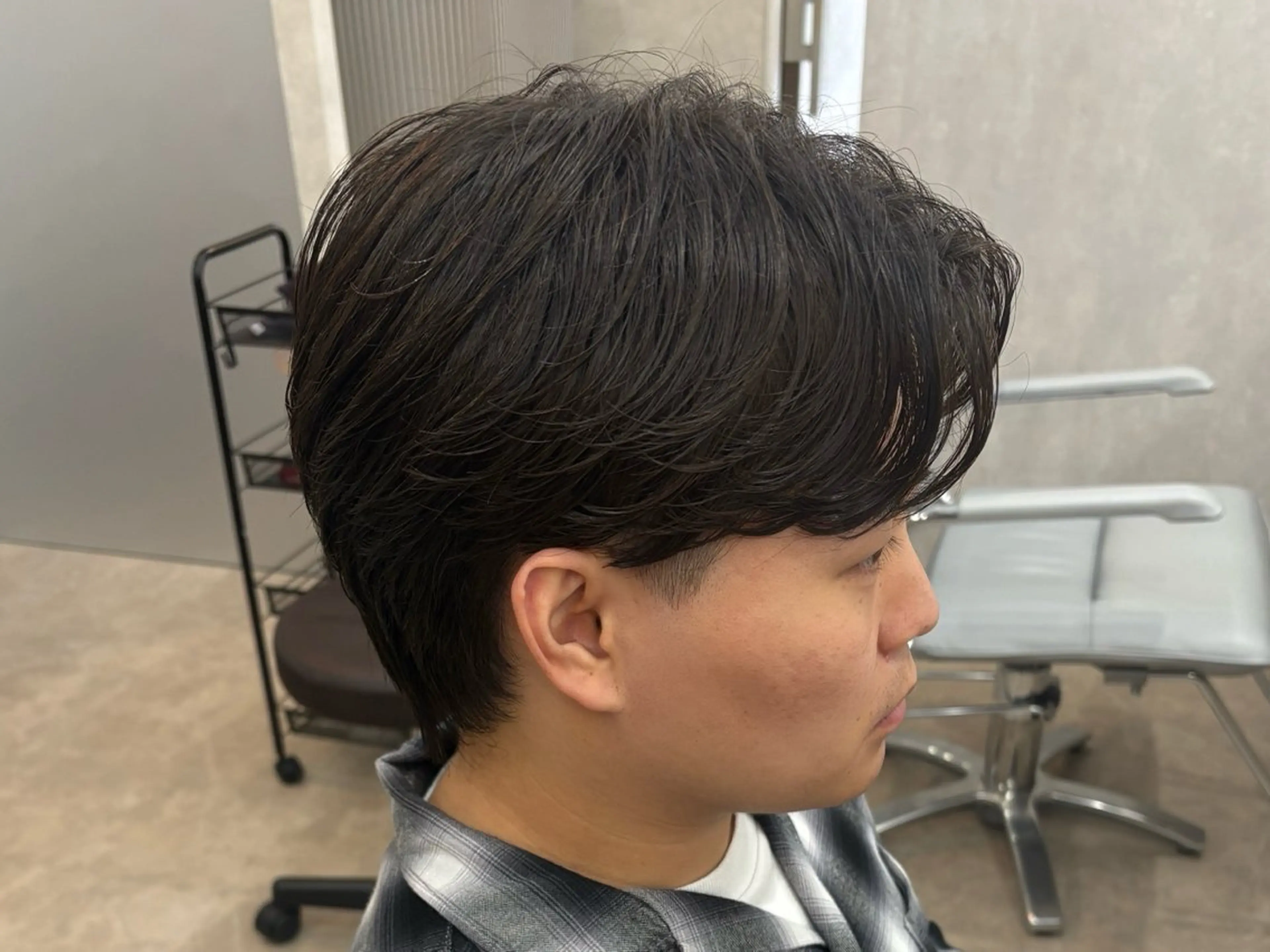 パーマ メンズ カット パーマ 🧸韓国ヘア/メンズ KURUMI🤍のヘアスタイル