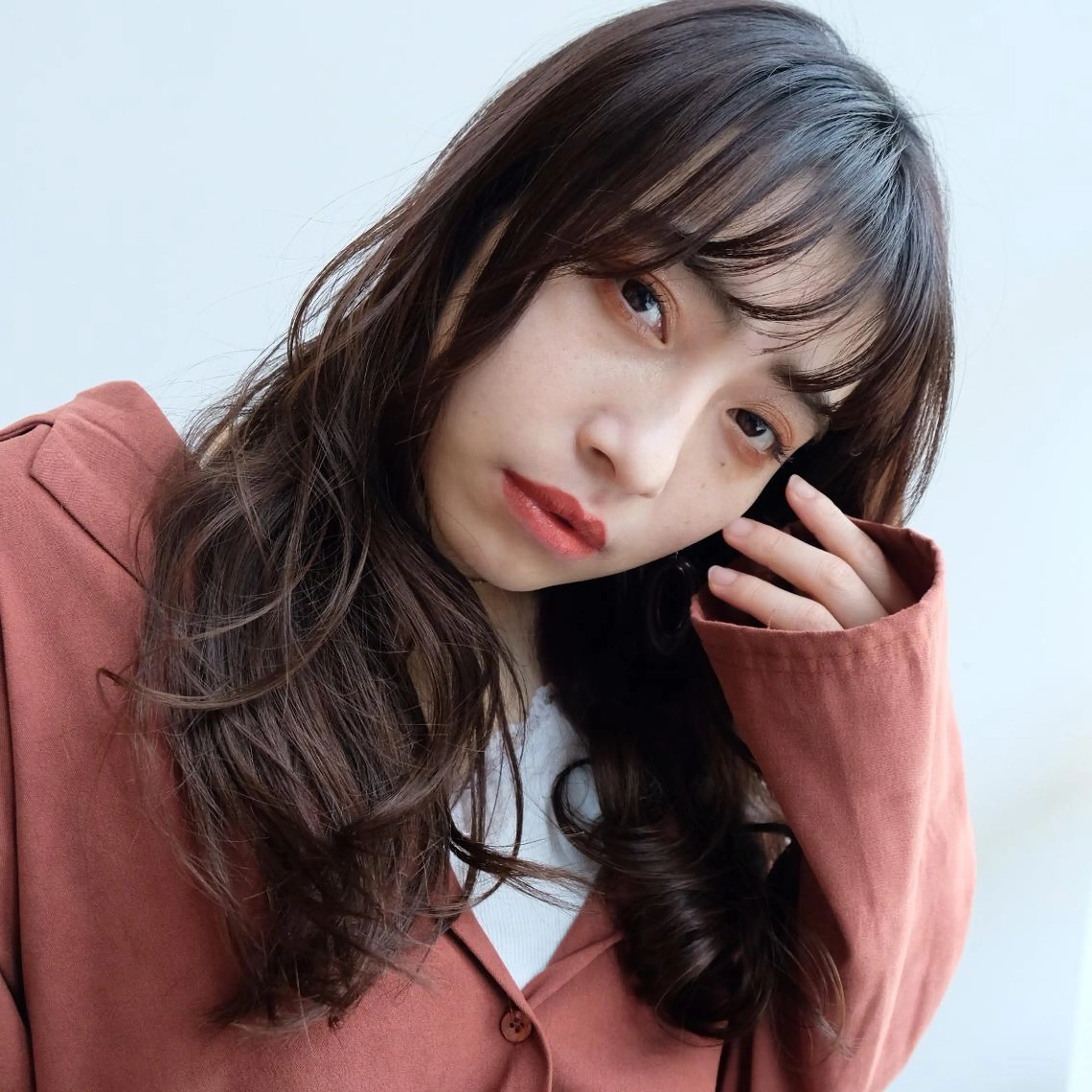 ロング カラー パーマ シースルーバング 大人お洒落女子❤︎ Ayakoのヘアスタイル