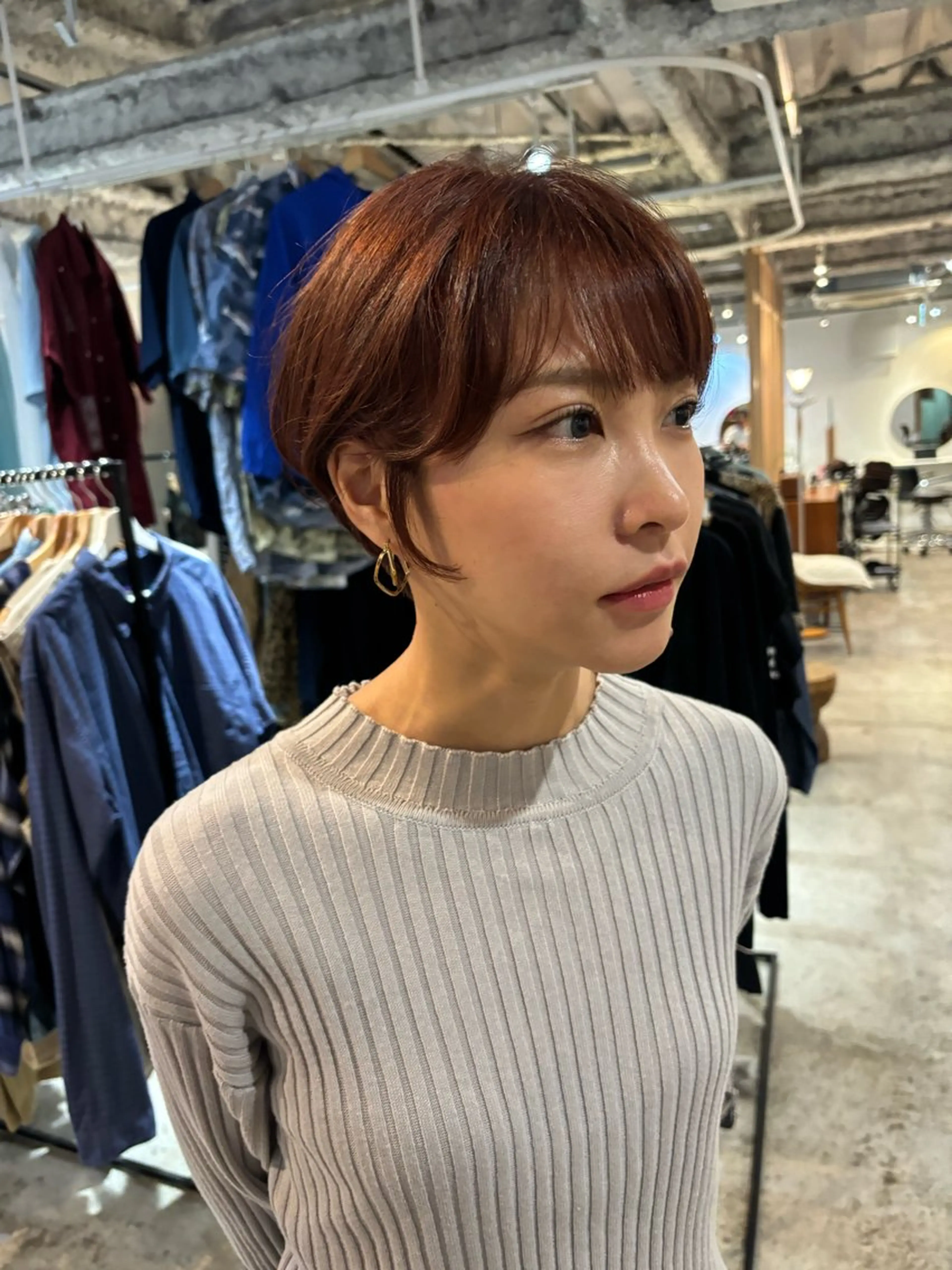 ショート カラー ヘアカラー トリートメント Hayashi Shioriのヘアスタイル