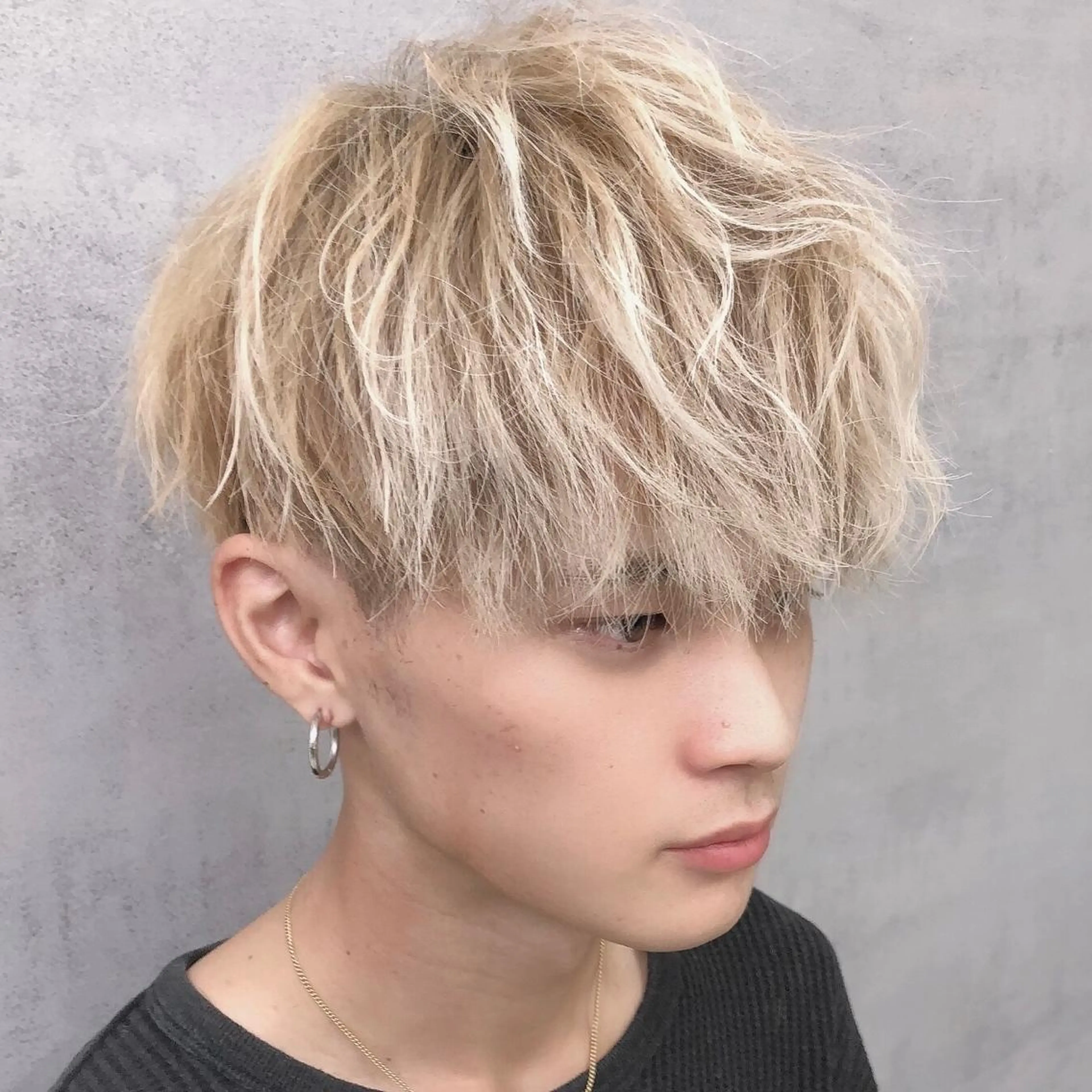 ショート カラー メンズ Lit.富士 久保田風太のヘアスタイル