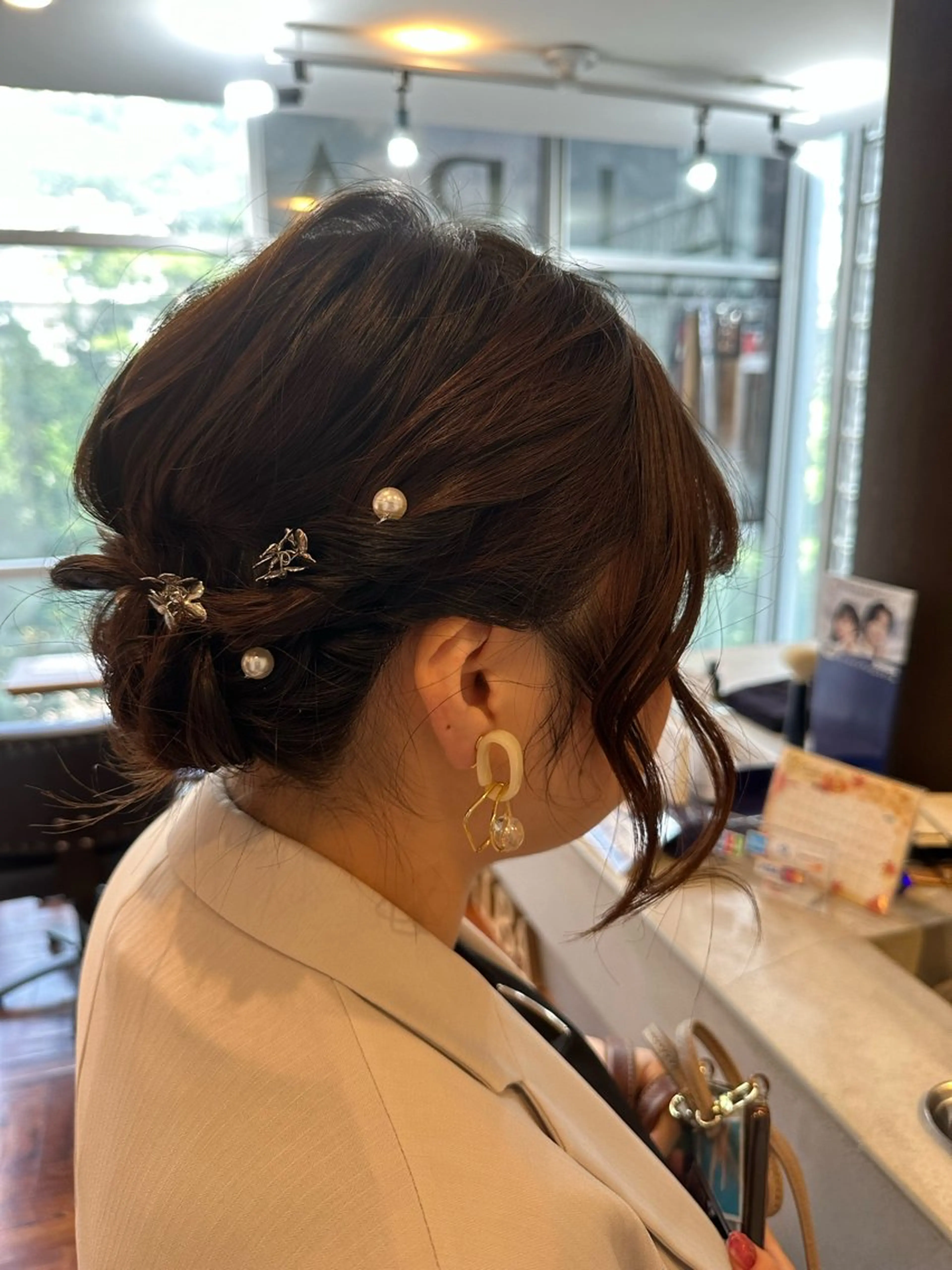 ショート ヘアアレンジ ヘアセット ひな ALBA🐰三鷹のヘアスタイル