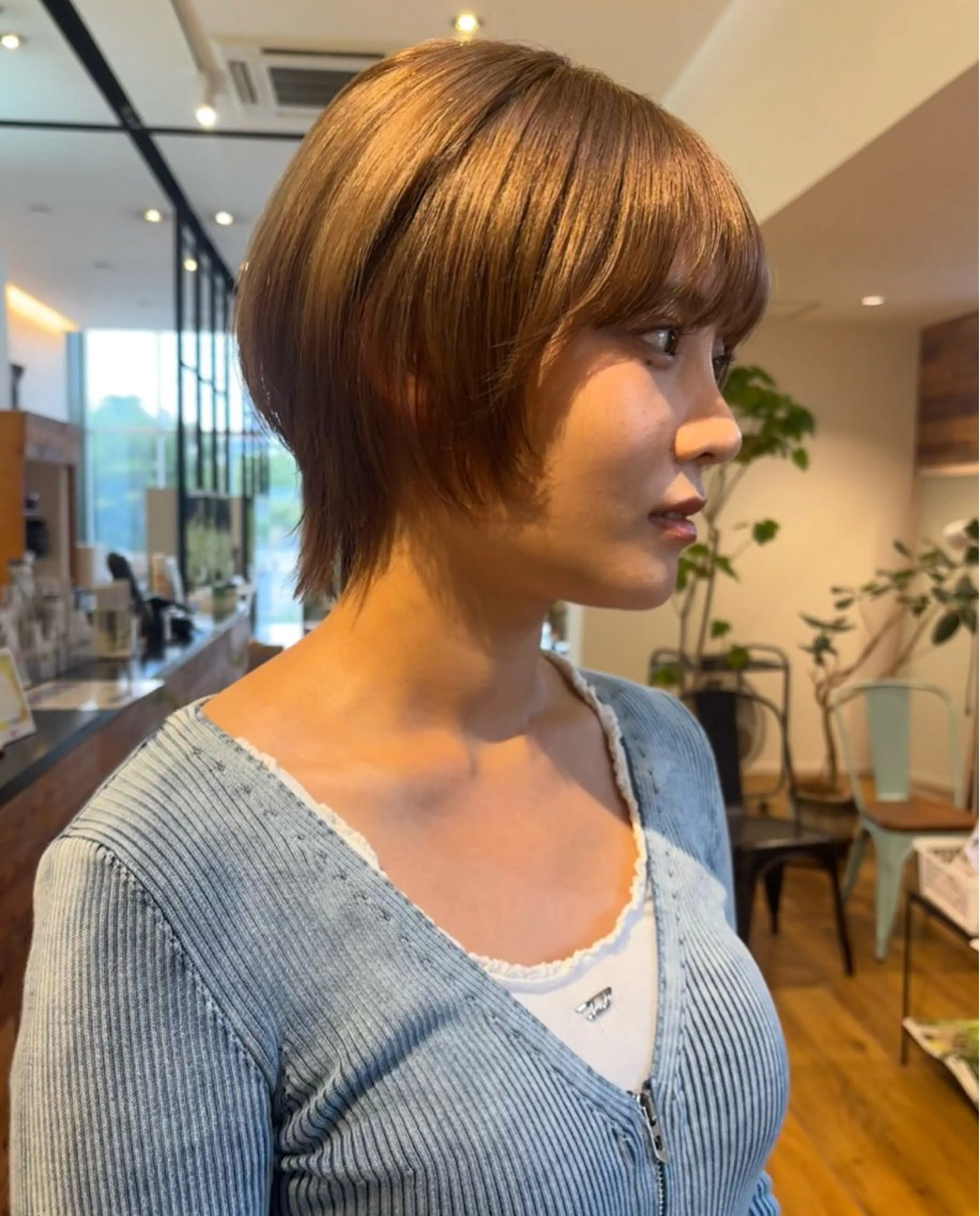 ショート ショートヘア カット 津田 里菜のヘアスタイル