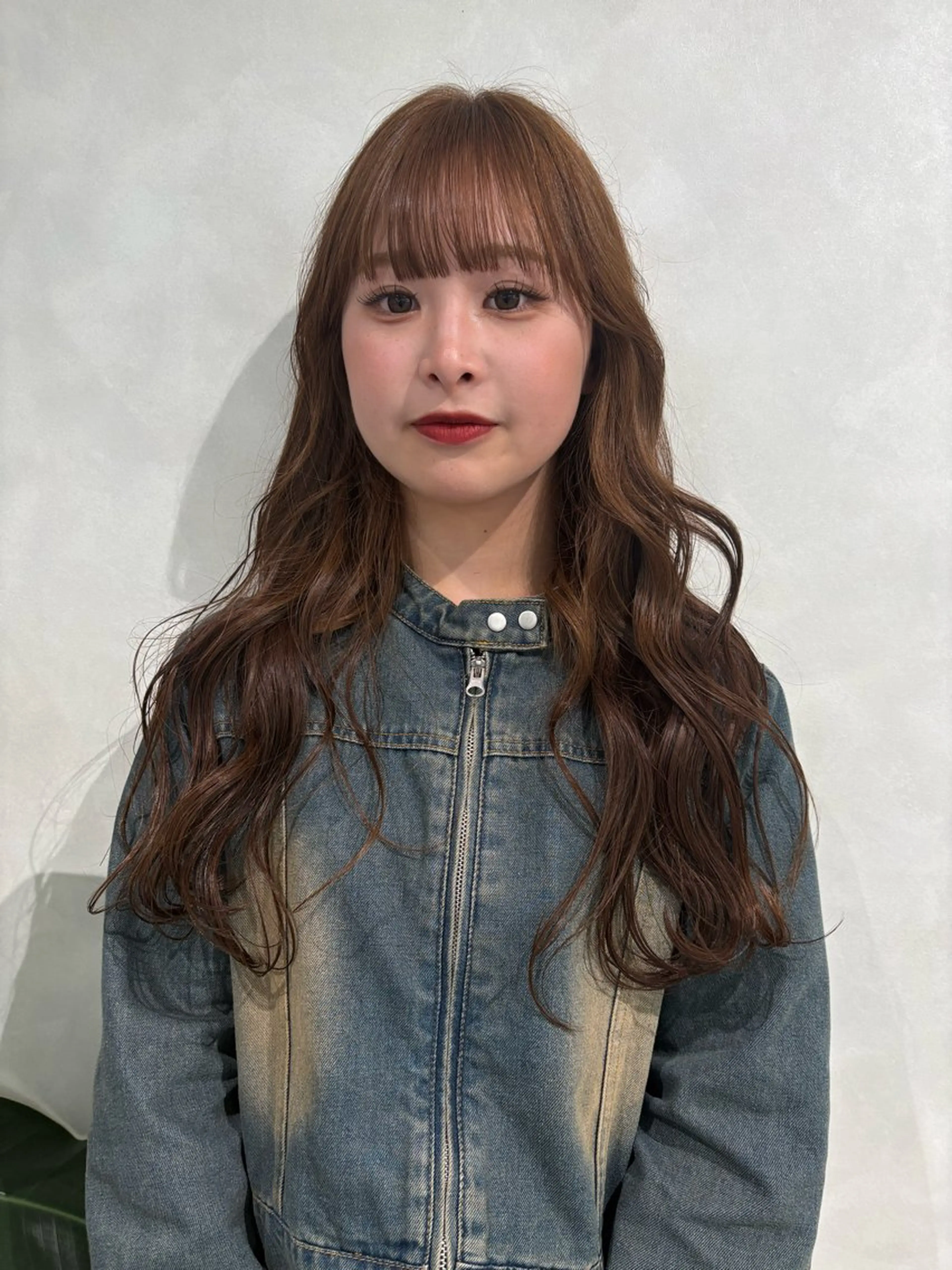 ロング カラー ブリーチ ダブルカラー ブリーチなしカラー 森住 優香のヘアスタイル