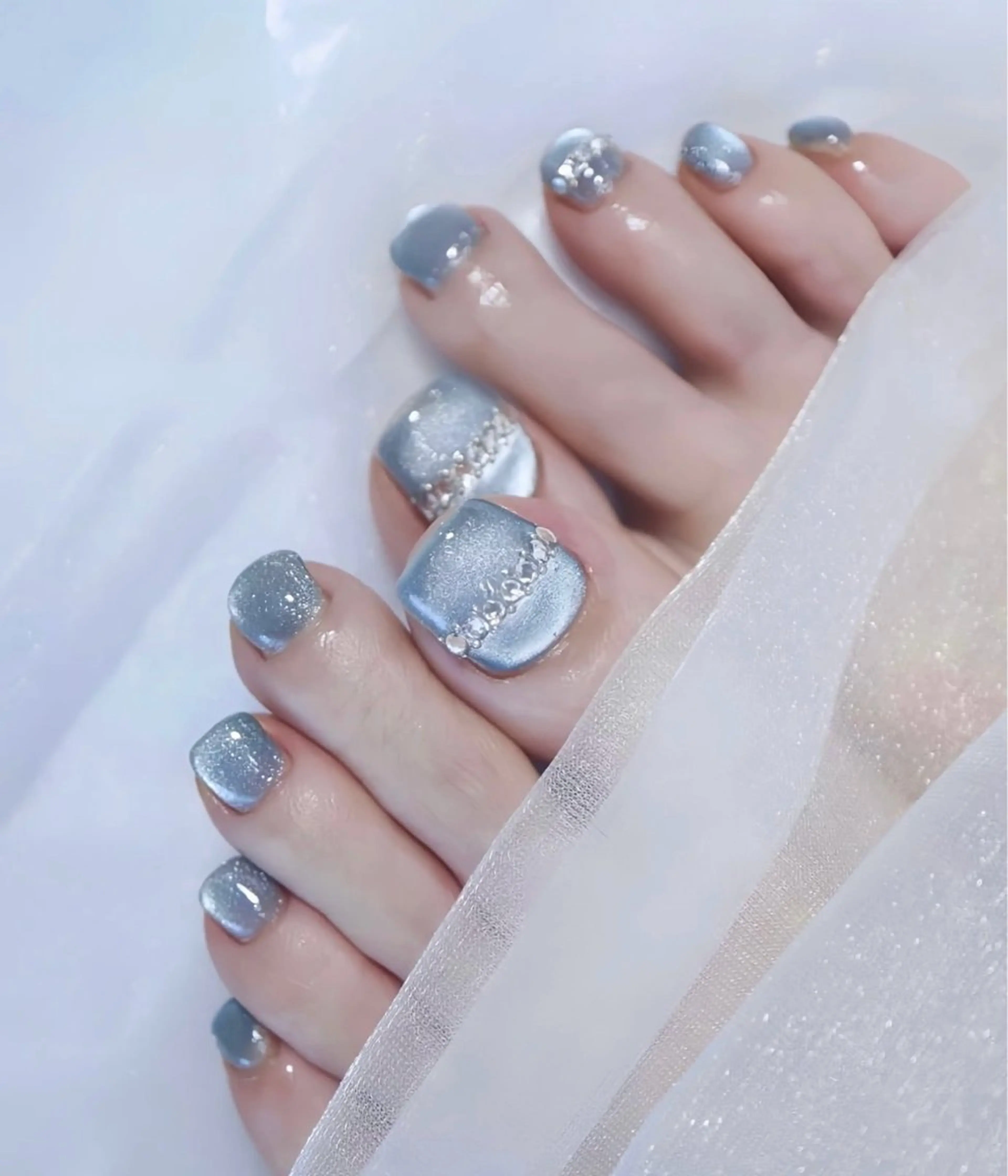 🦶フットネイル💎マグネット2色OK💎初回オフ無料の写真