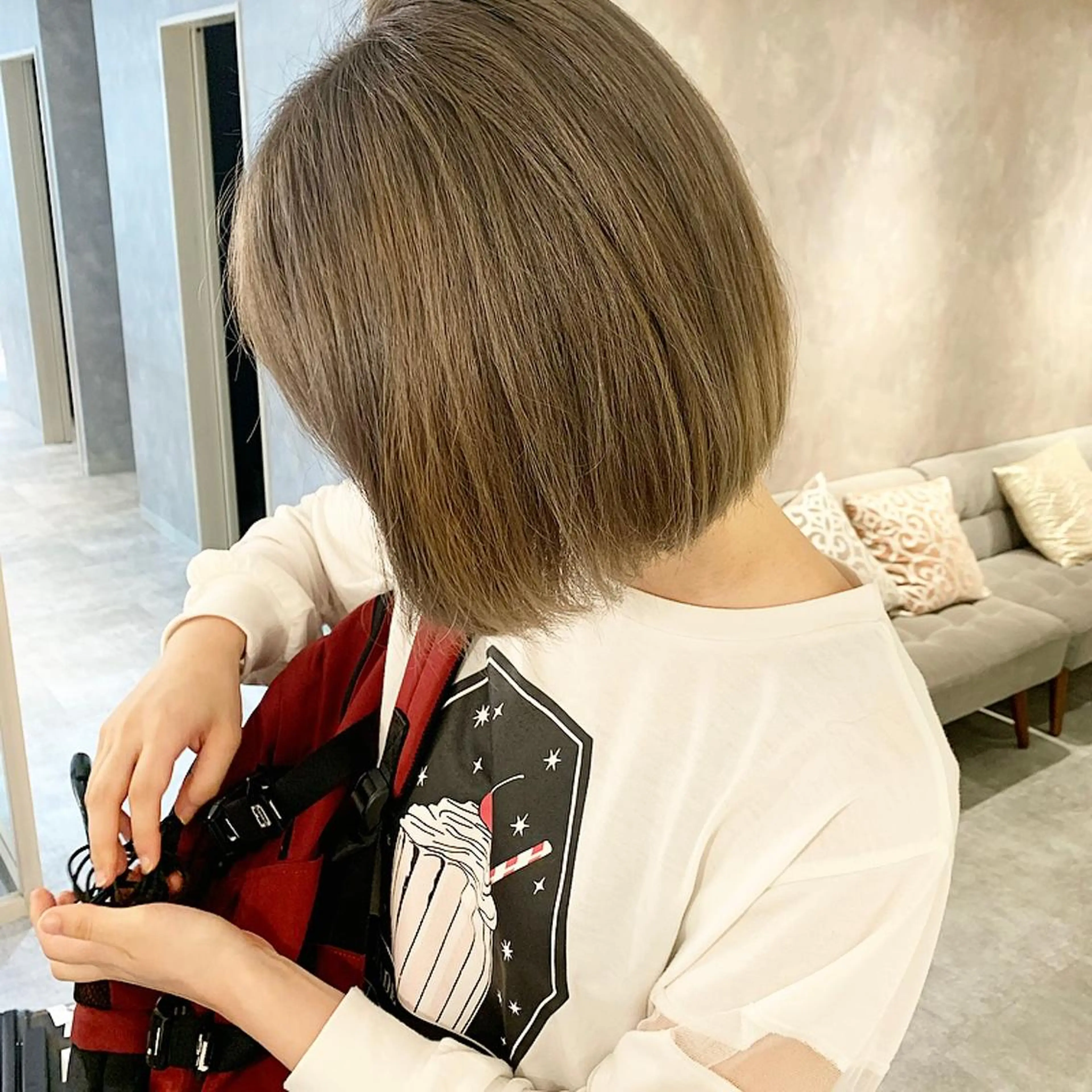 ミディアム カラー ヘアカラー ヘッドスパ pomie所属・倉持美雪 ＊幸せの伝導師＊のヘアスタイル