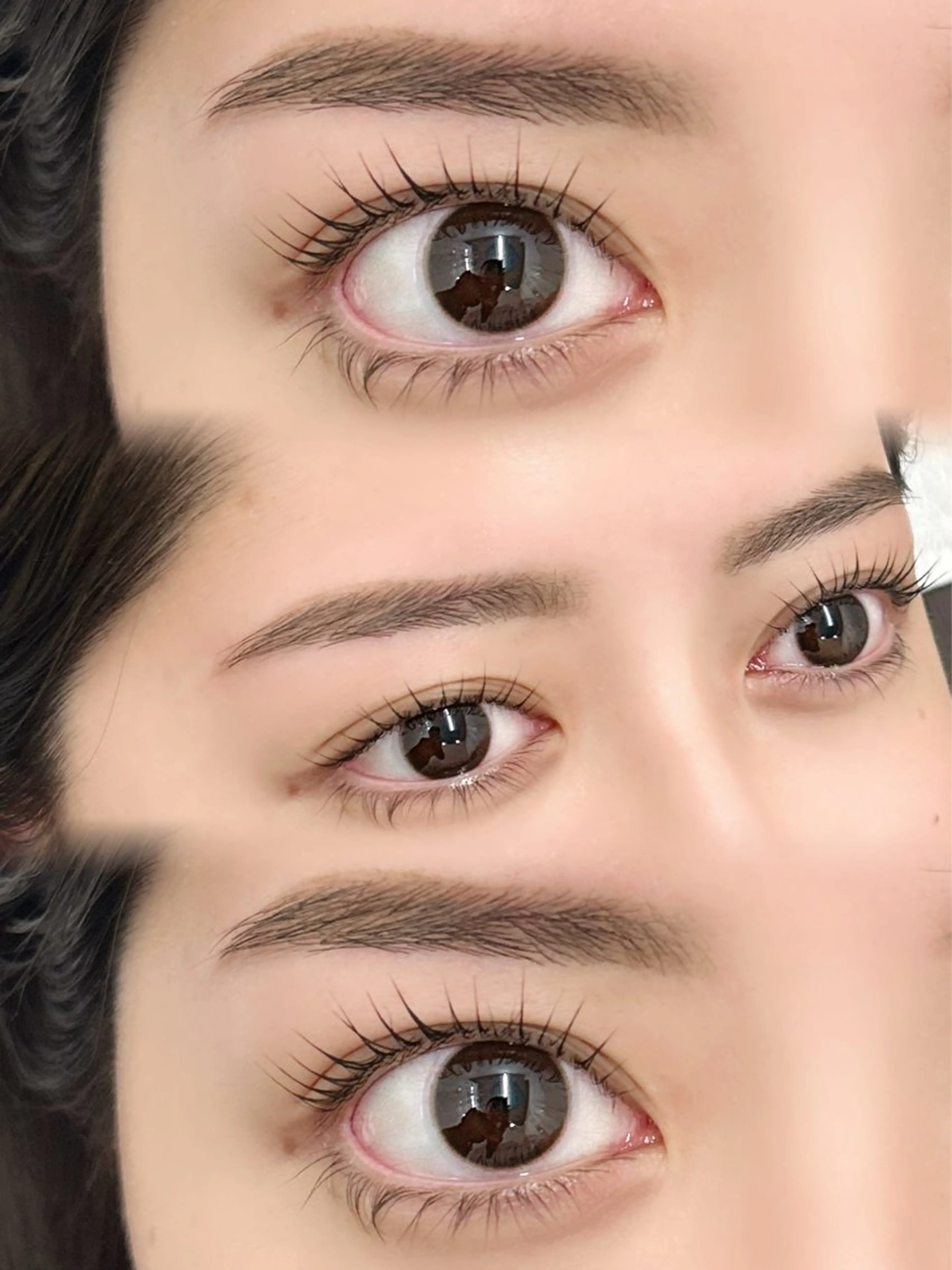 マツエク・マツパ 束感まつ毛 フラットラッシュ ナチュラル パリジェンヌラッシュリフト まつげパーマ マツパ sakura🎀 /プラチナムドールのマツエク・マツパデザイン