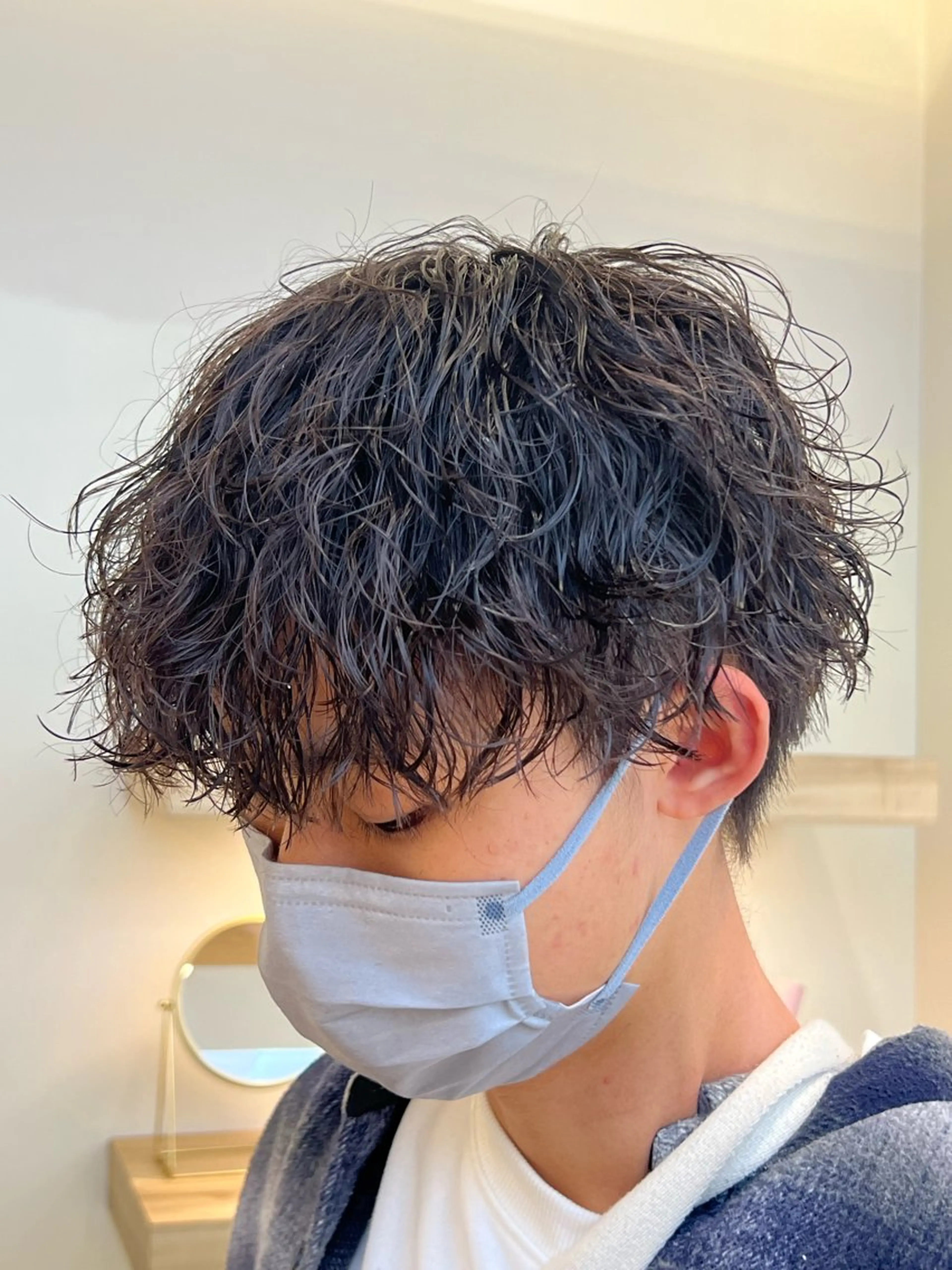 ショート カット パーマ メンズパーマ 岩成健志郎のヘアスタイル