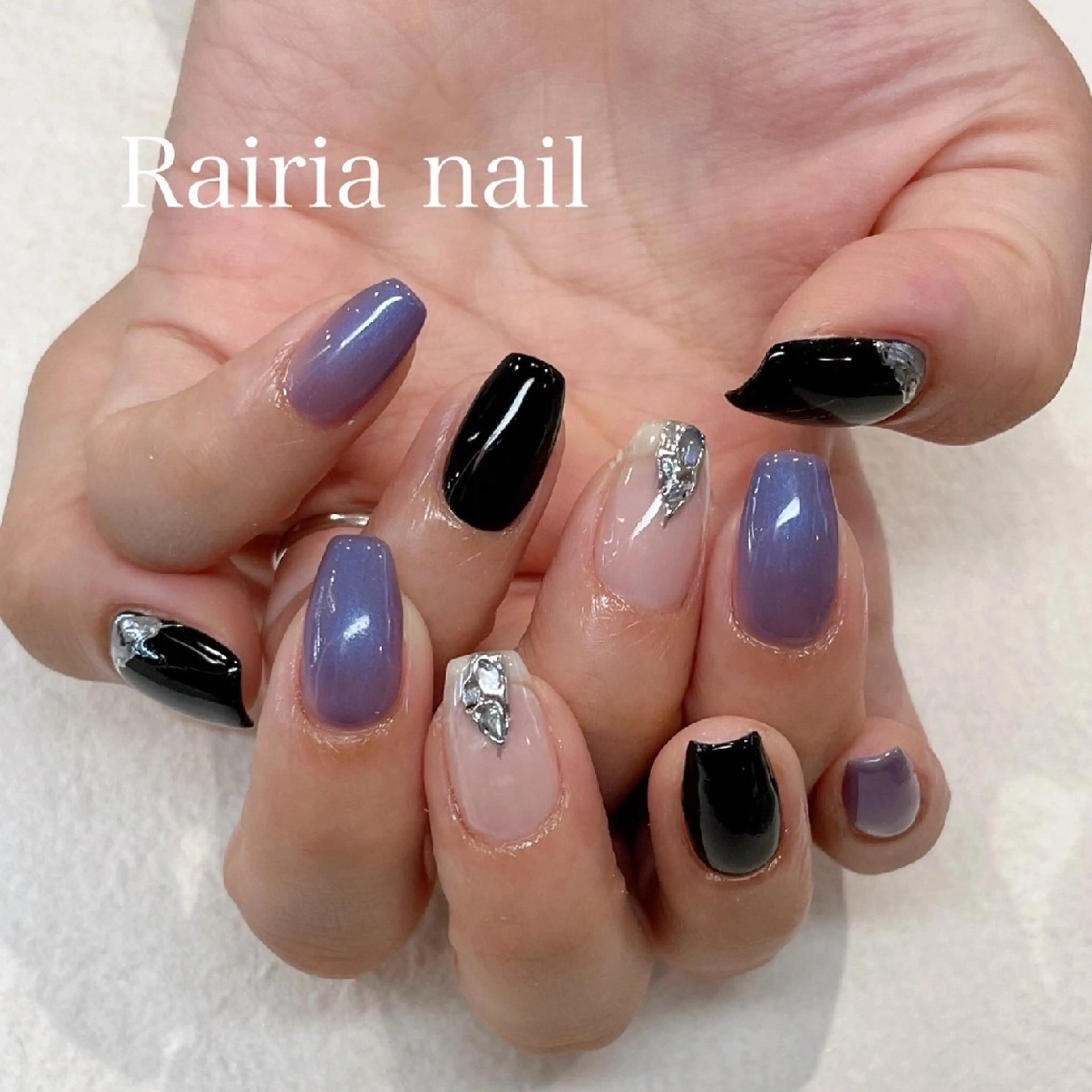 ネイル アートネイル ジェルネイル ニュアンスネイル パラジェル Rairianail 小手指店のネイルデザイン